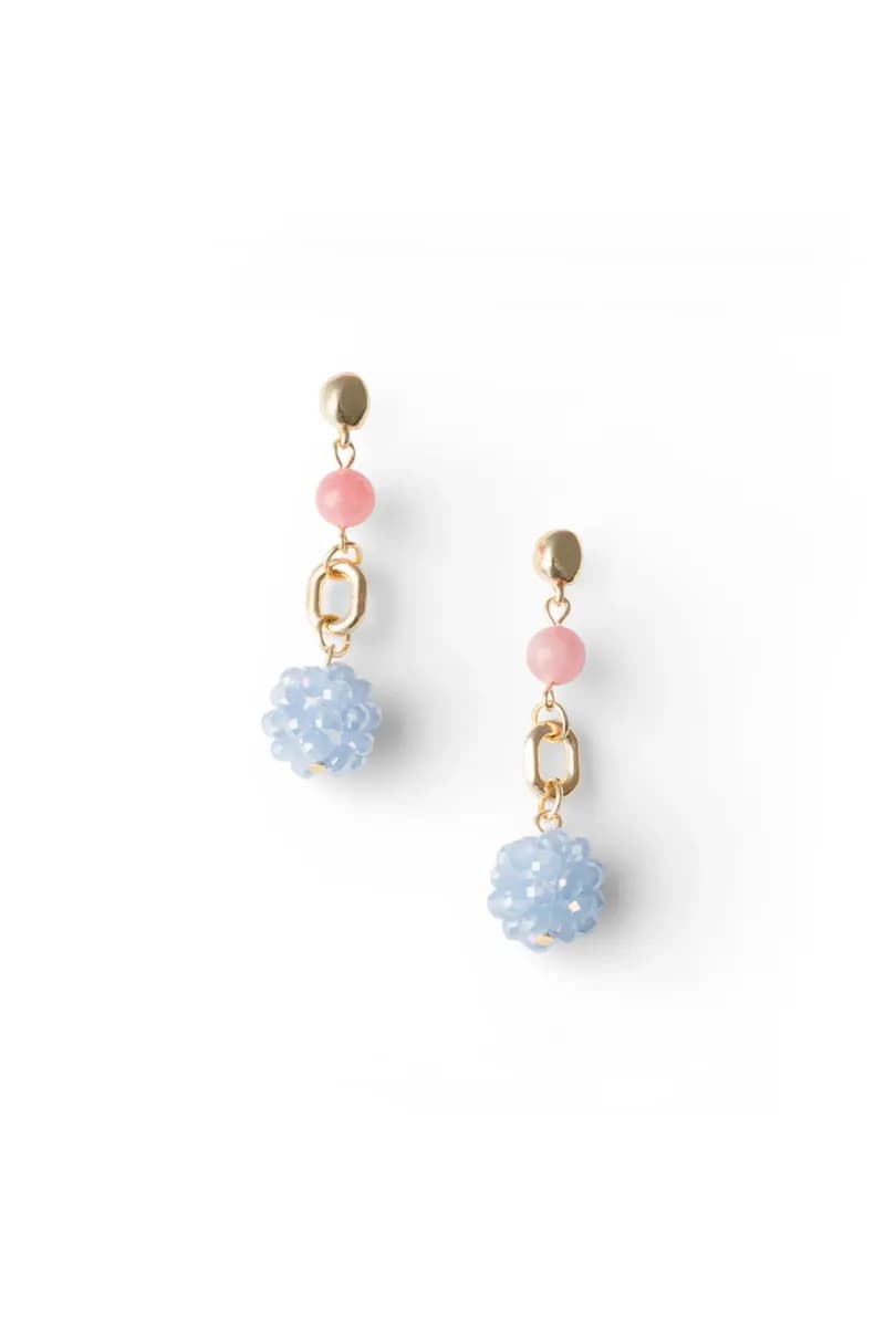 Orecchini pendenti con pietre in vetro | MYA ACCESSORIES - 2