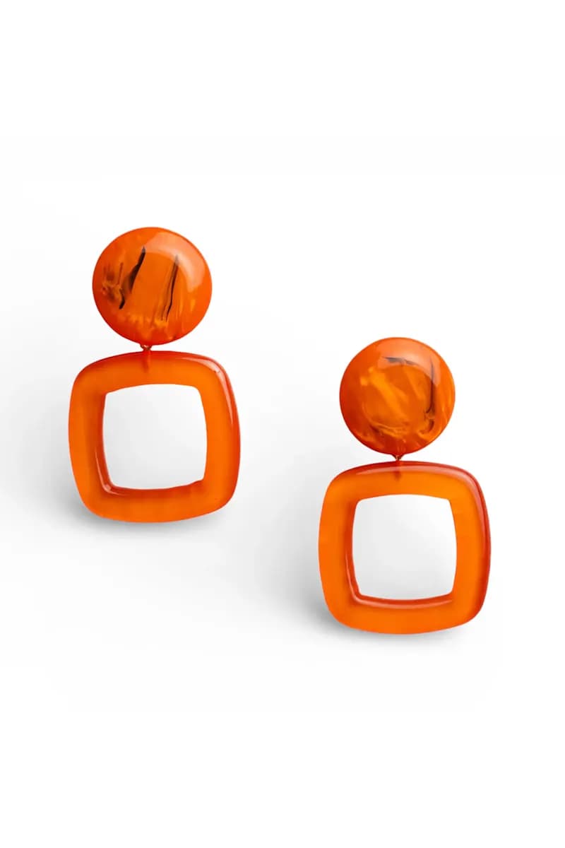 Orecchini pendenti a clip in acrilico | MYA ACCESSORIES - 2