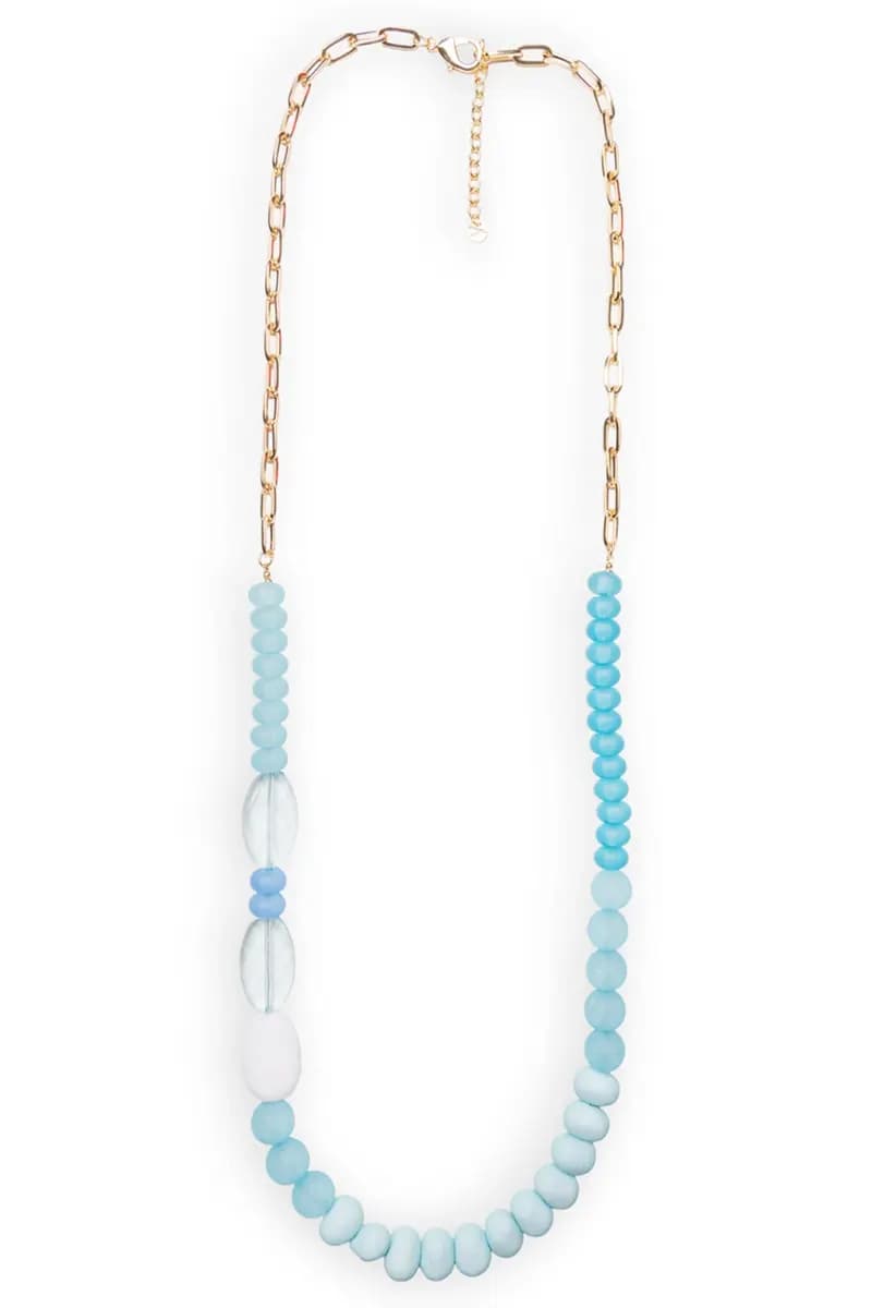 Collana lunga catena con pietre in acrilico | MYA ACCESSORIES - 3