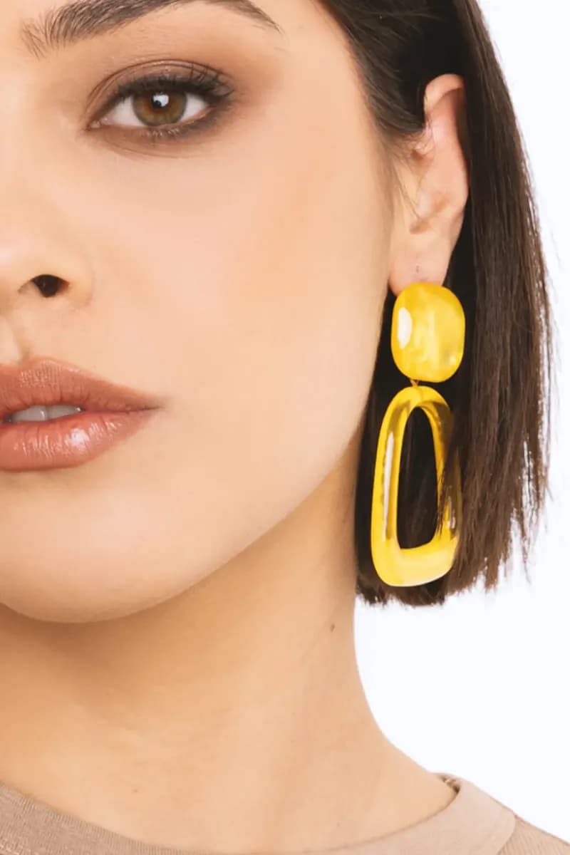 Orecchini pendenti a clip in acrilico | MYA ACCESSORIES - 3