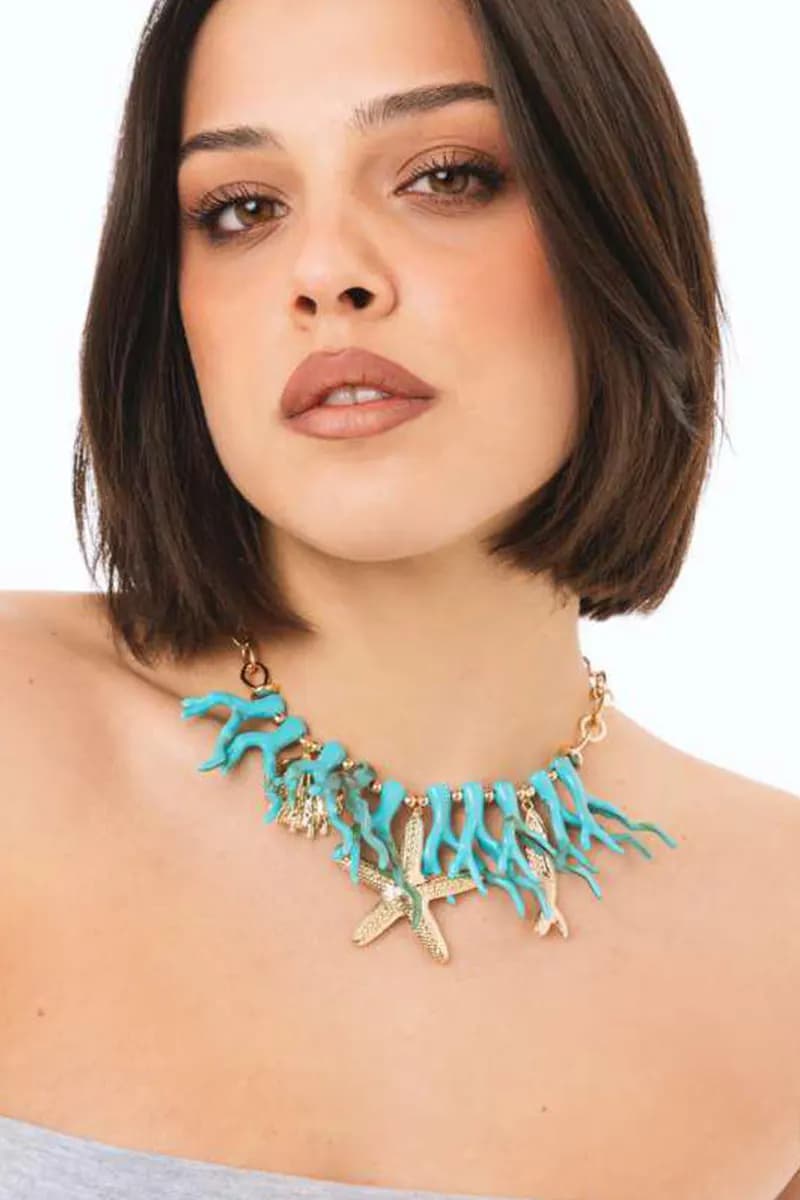 Collana girocollo con coralli in acrilico | MYA ACCESSORIES - 3