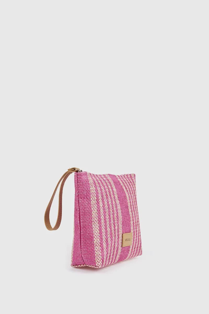 Pochette mare in paglia a righe | Verde Fashion in prodotto You Store - Messina, commercioVirtuoso.it
