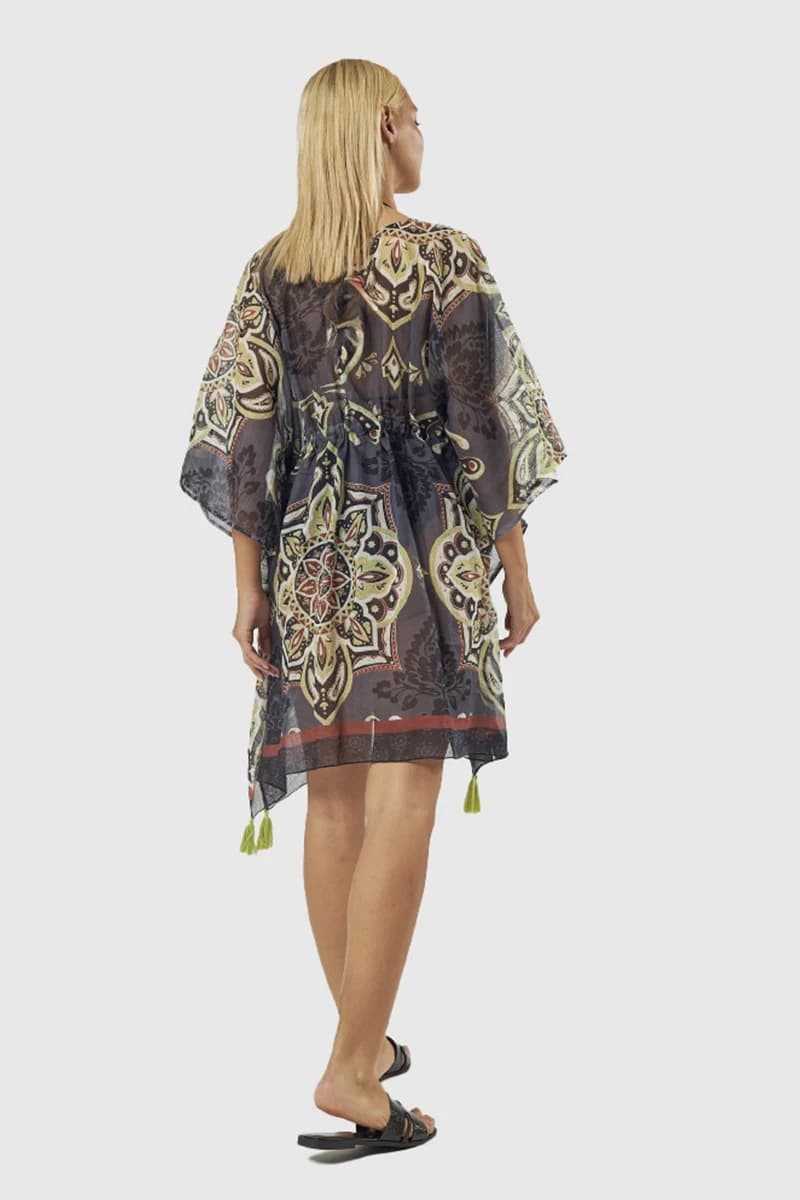 Kaftano stampa Paisley | Verde Fashion - 2