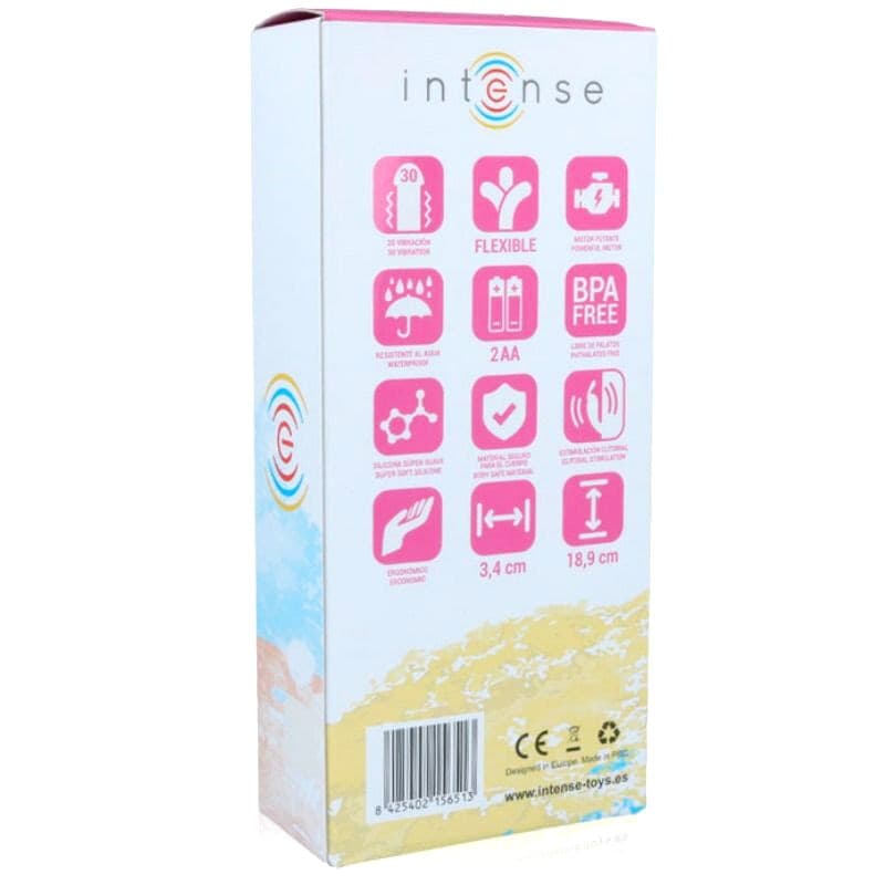 INTENSE Hilari - Vibratore Rabbit in Silicone Medico, 30 Modalità di Vibrazione, Doppia Stimolazione Vaginale e Clitoridea, Impermeabile IPX7, Sex Toy Ergonomico per Donna, Rosa - 5