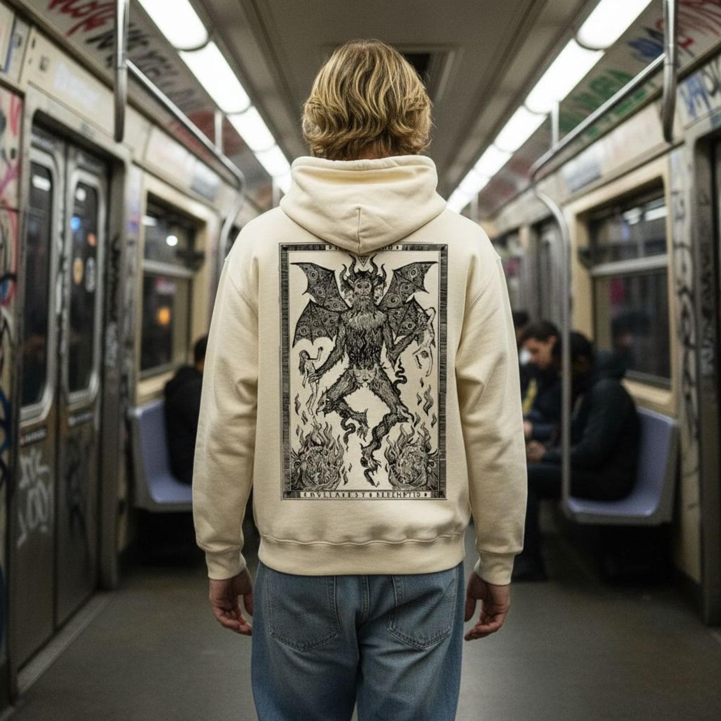 Felpa Ghettoblaster Inferno hoodie butter - 2