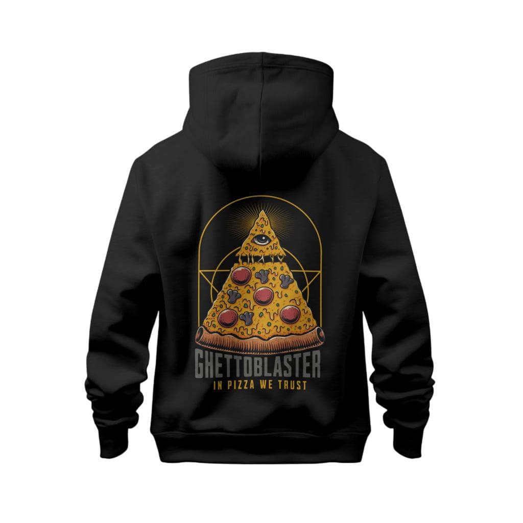 Felpa Ghettoblaster Pizza hoodie black - 5