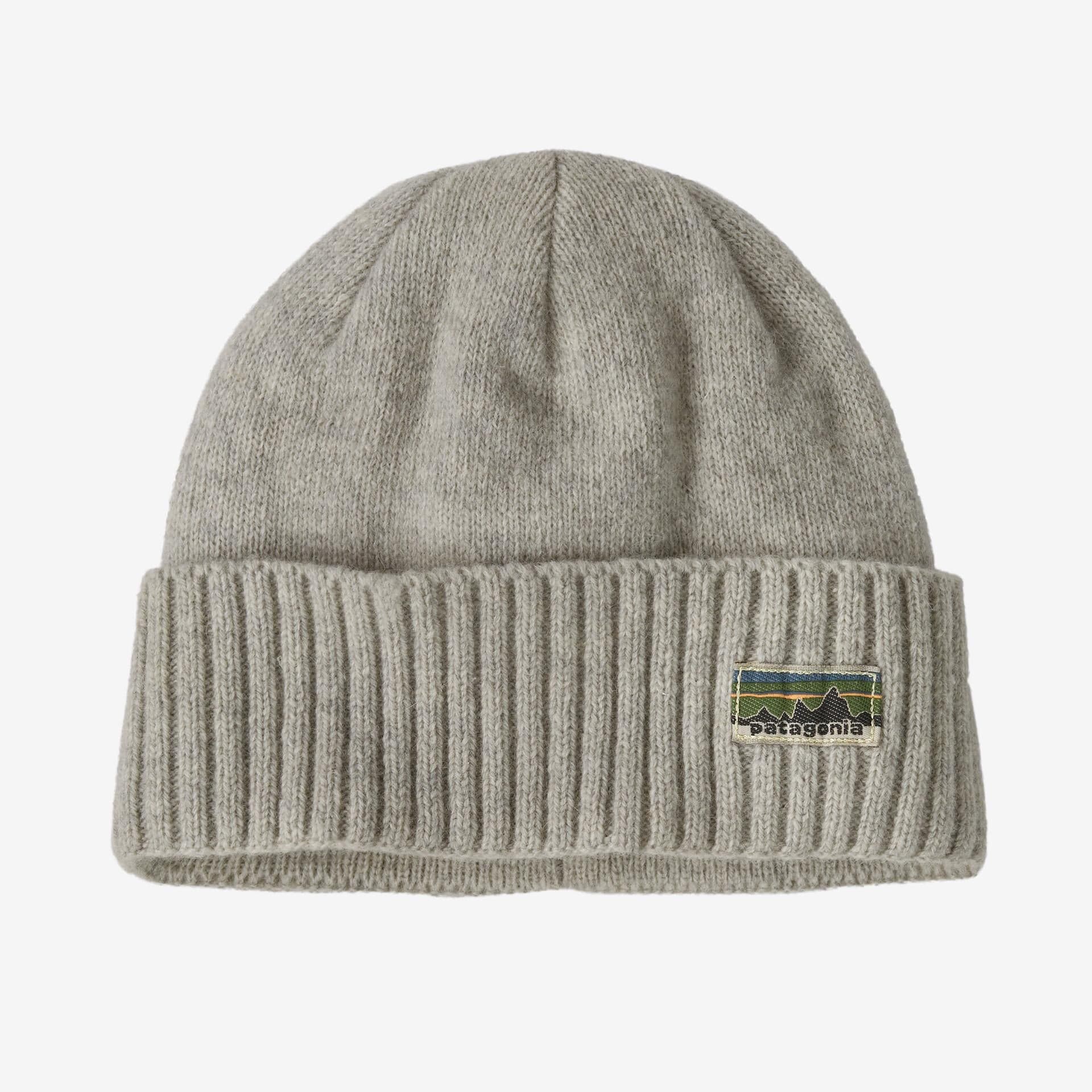 Cappello Patagonia Brodeo Beanie OG legacy label crisp grey