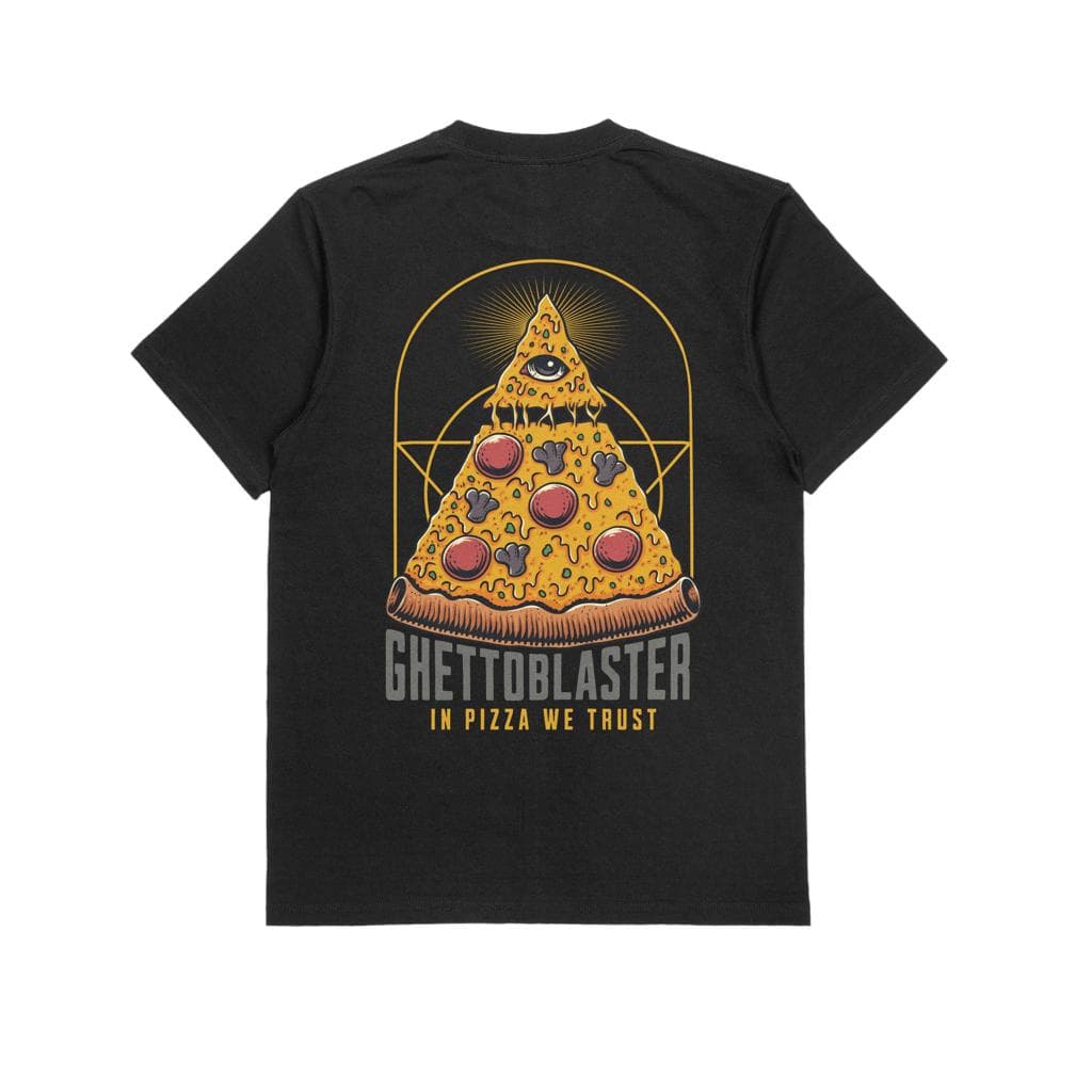 T-shirt Ghettoblaster Pizza black - 5