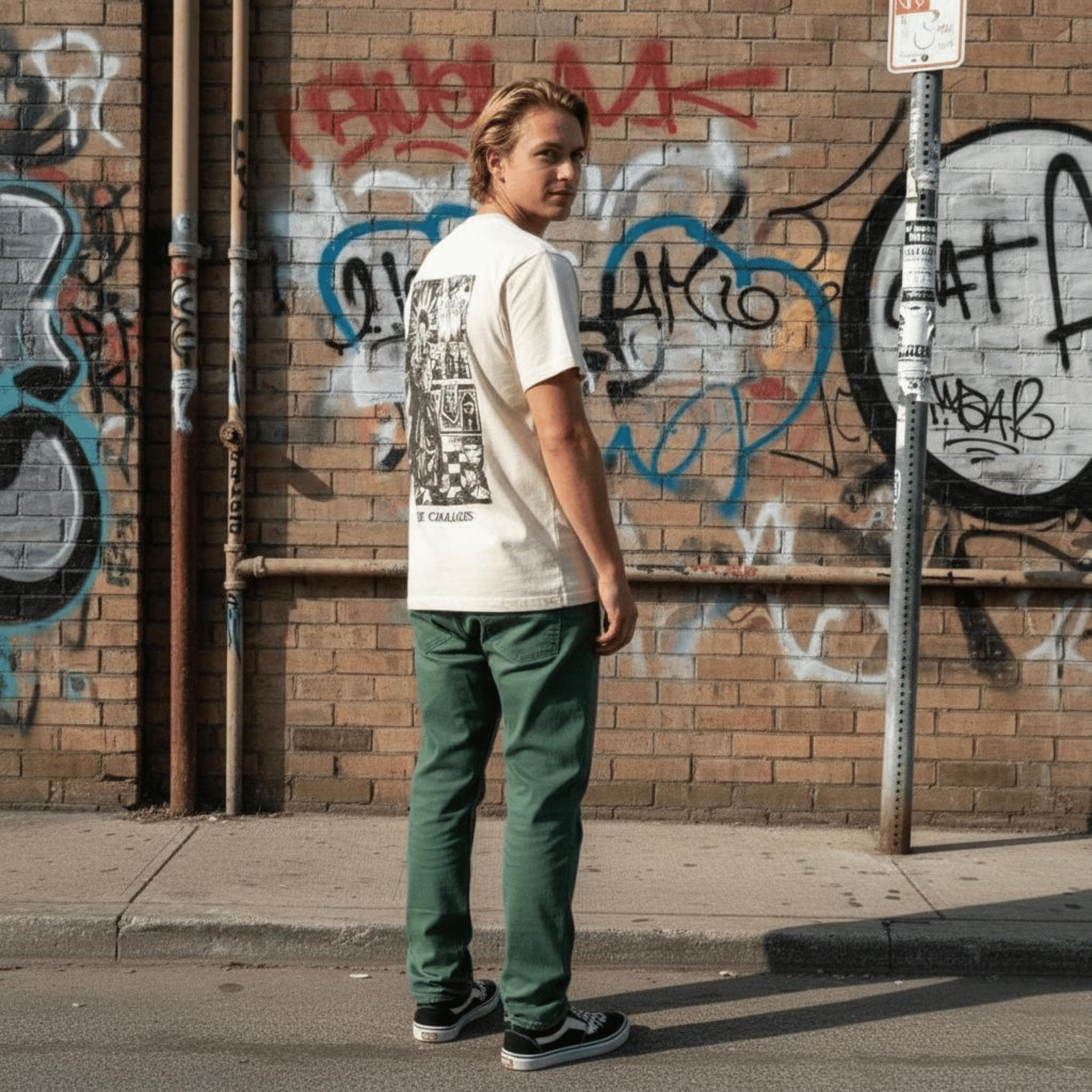 T-shirt Ghettoblaster Tarot Chalices off white - 4