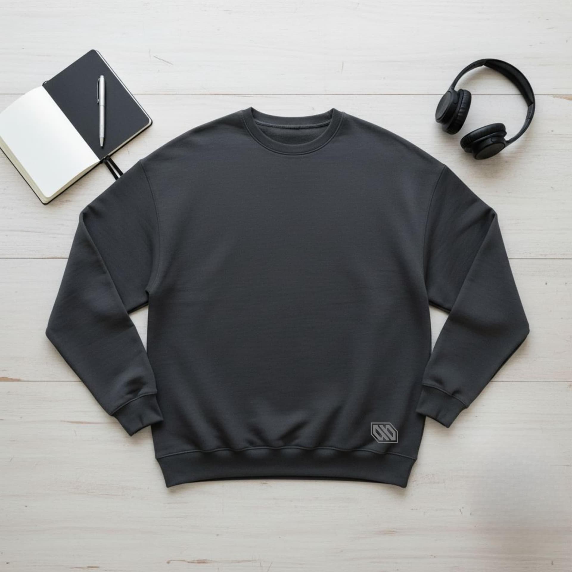 Felpa Ghettoblaster Basic crewneck asphalt grey - 6