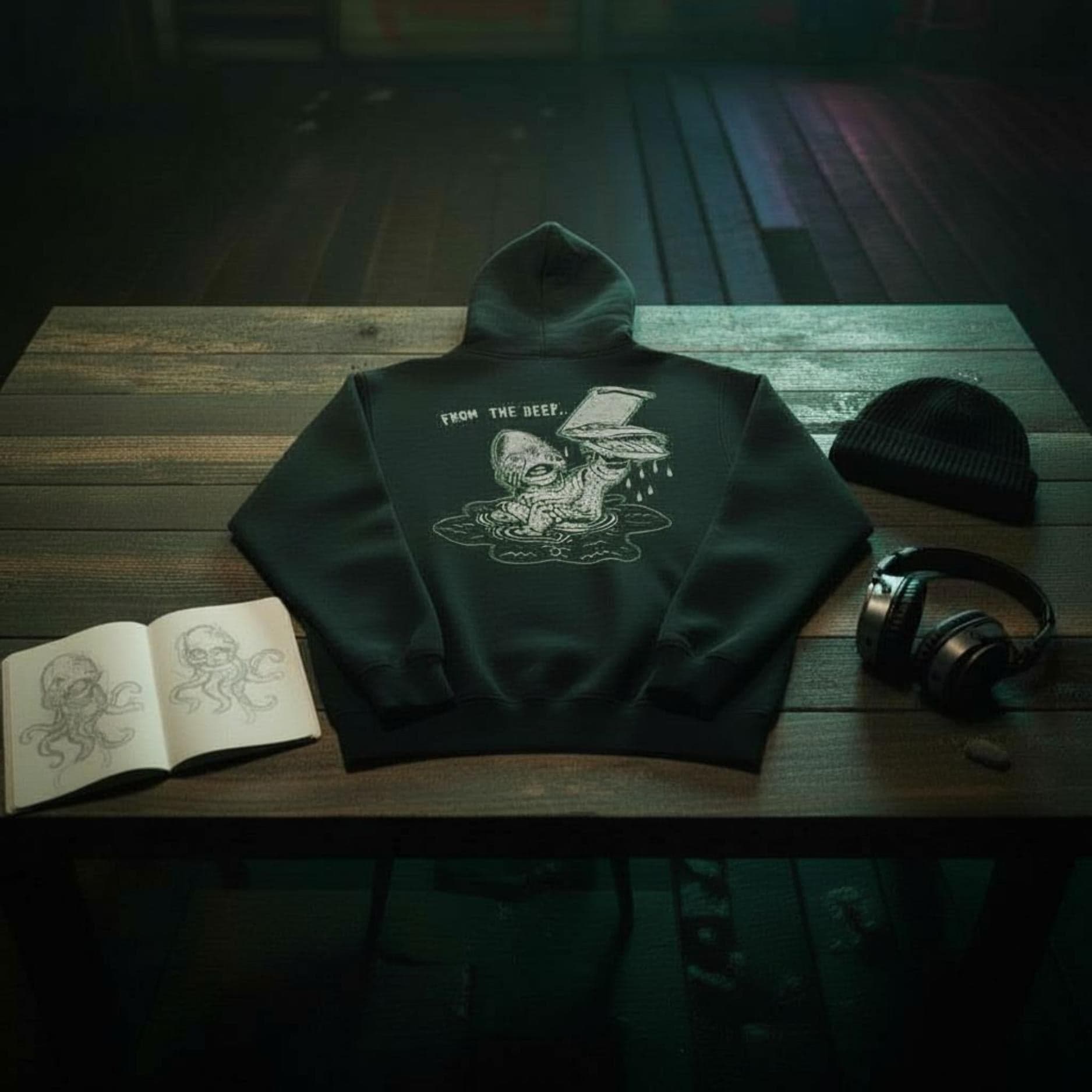 Felpa Ghettoblaster Lagoon hoodie black - 7