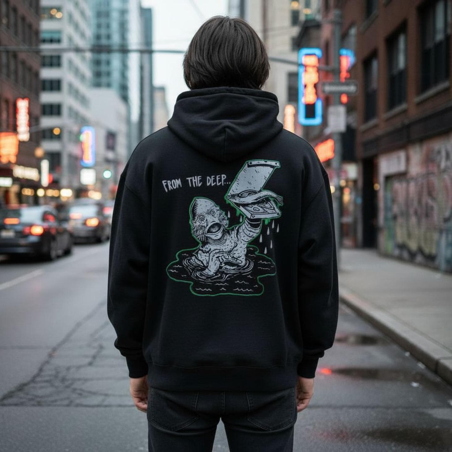 Felpa Ghettoblaster Lagoon hoodie black - 2