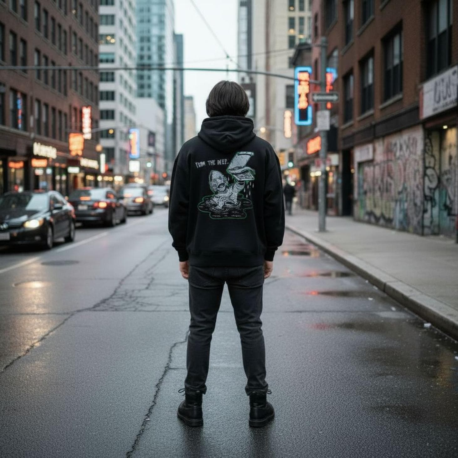 Felpa Ghettoblaster Lagoon hoodie black - 3