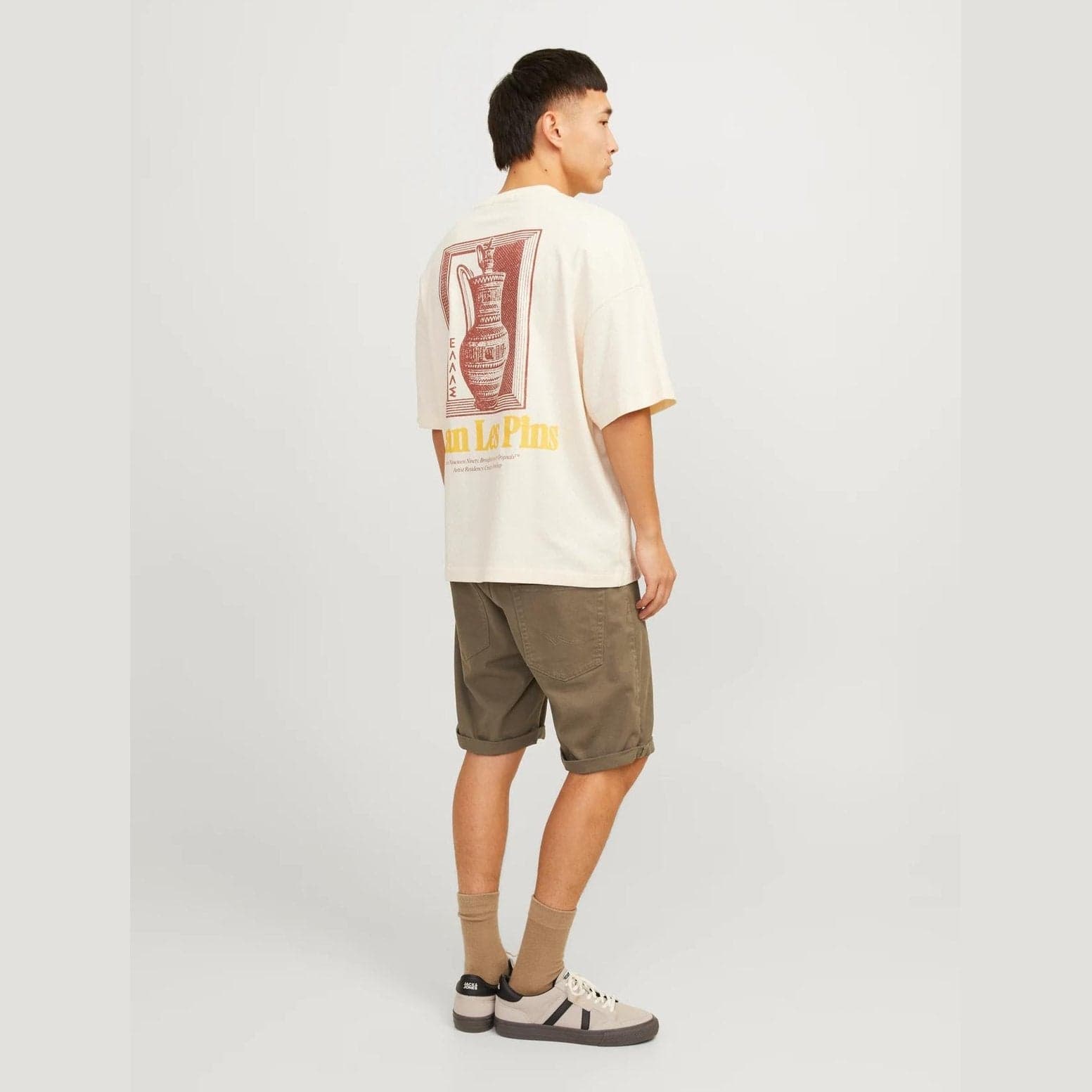 Shorts Jack & Jones Strick brown bungee cord - 5