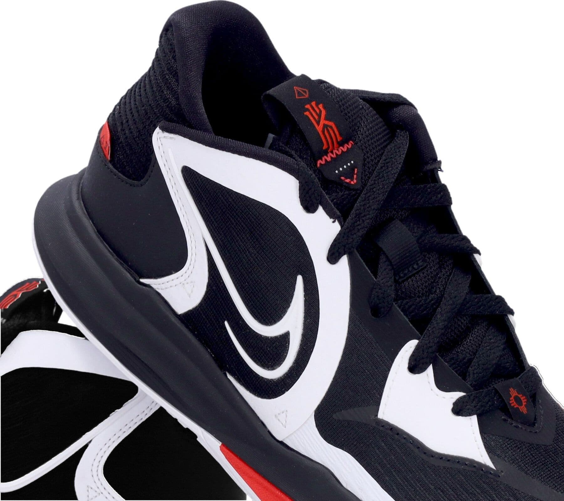 NIKE NBA Scarpa Basket Uomo Kyrie Low 5 Black/white/chile Red - 7