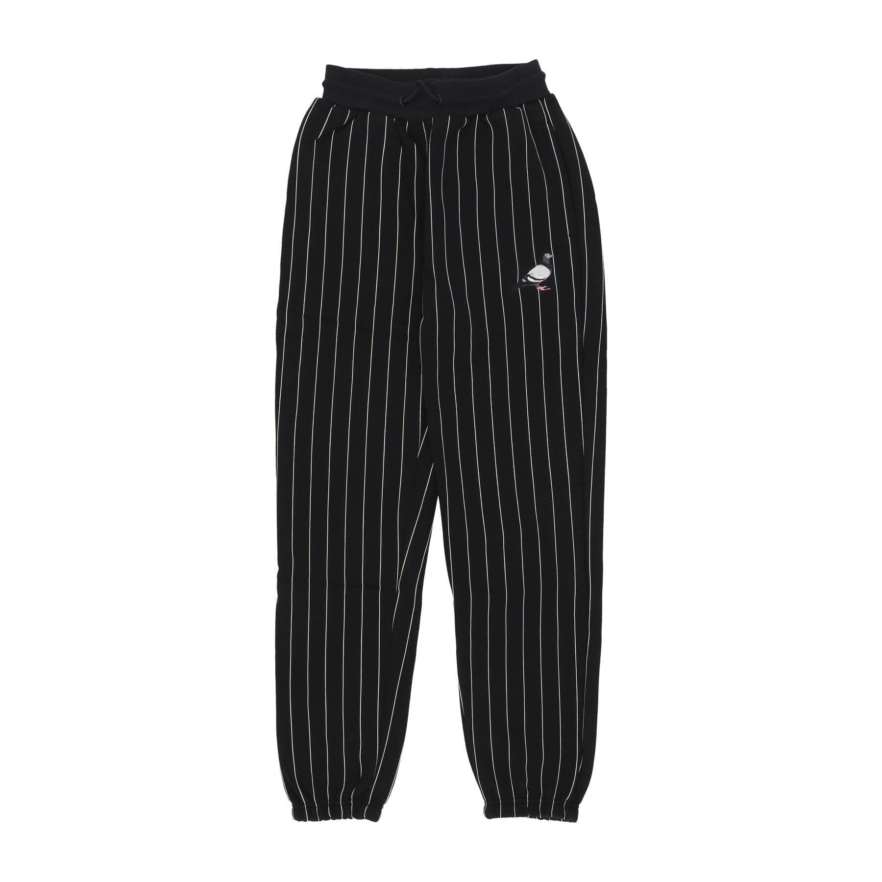 STAPLE Pantalone Tuta Felpato Uomo Pinstripe Pigeon Sweatpant Black - 3