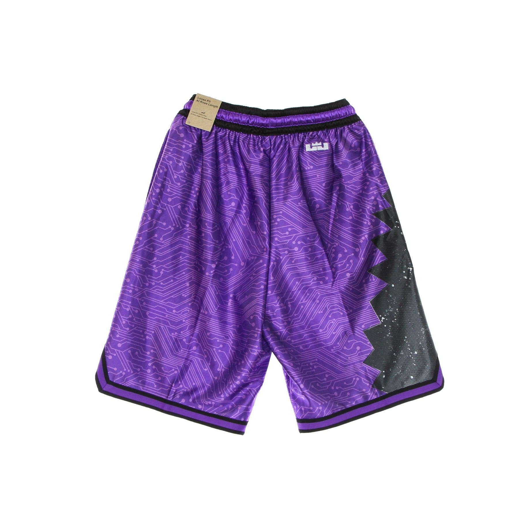 NIKE NBA Pantaloncino Tipo Basket Uomo a New Legacy "goon Squad" Lebron X Space Jam Hyper Grape/black/wolf Grey - 6
