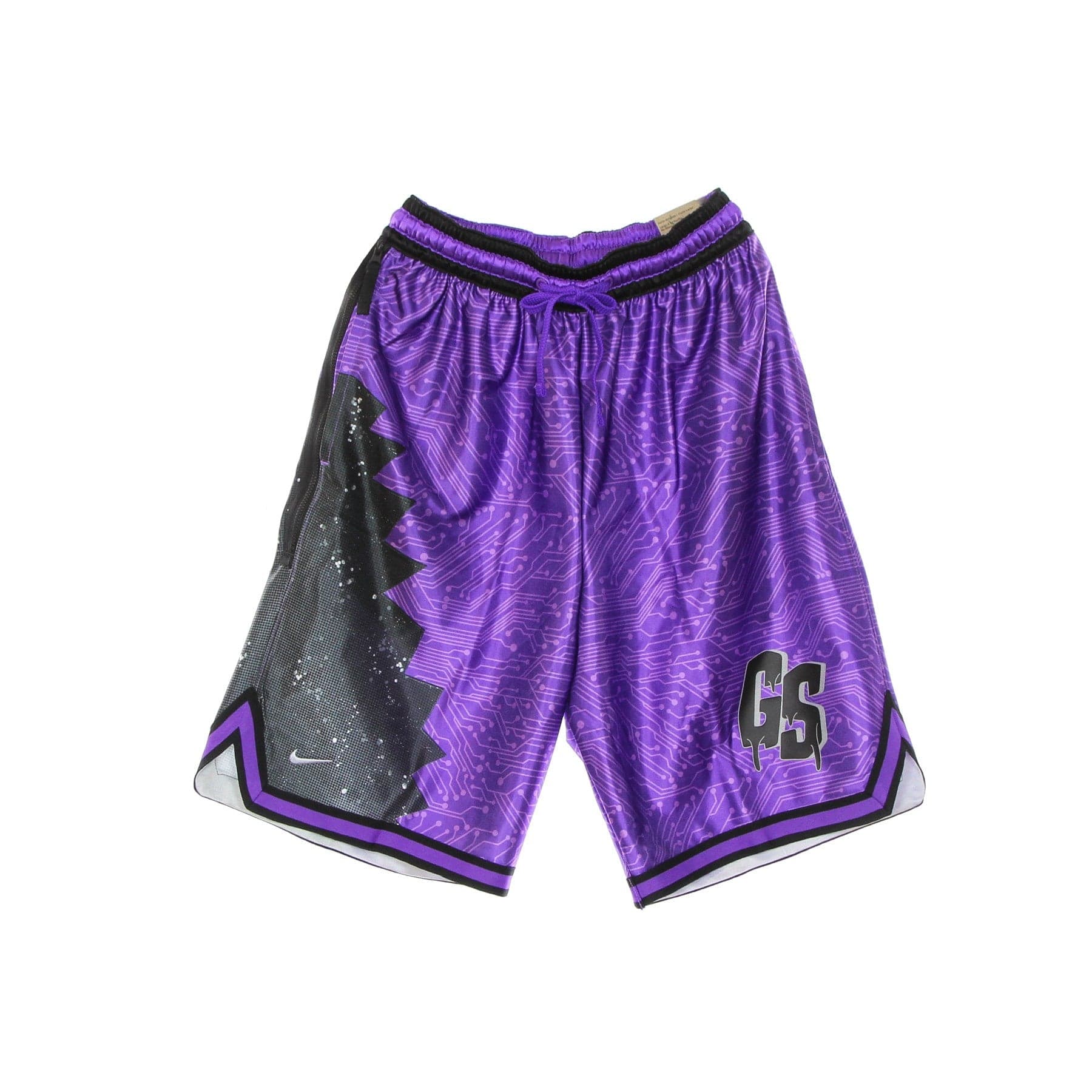 NIKE NBA Pantaloncino Tipo Basket Uomo a New Legacy "goon Squad" Lebron X Space Jam Hyper Grape/black/wolf Grey - 5