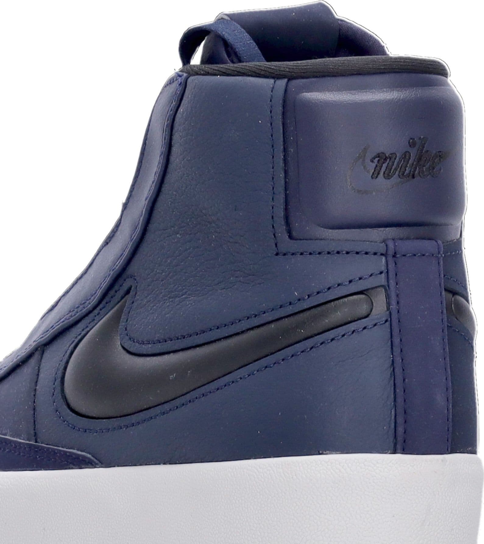 Nike Scarpa Alta Donna W Blazer Mid Victory Obsidian/midnight Navy/blackened Blue - 10