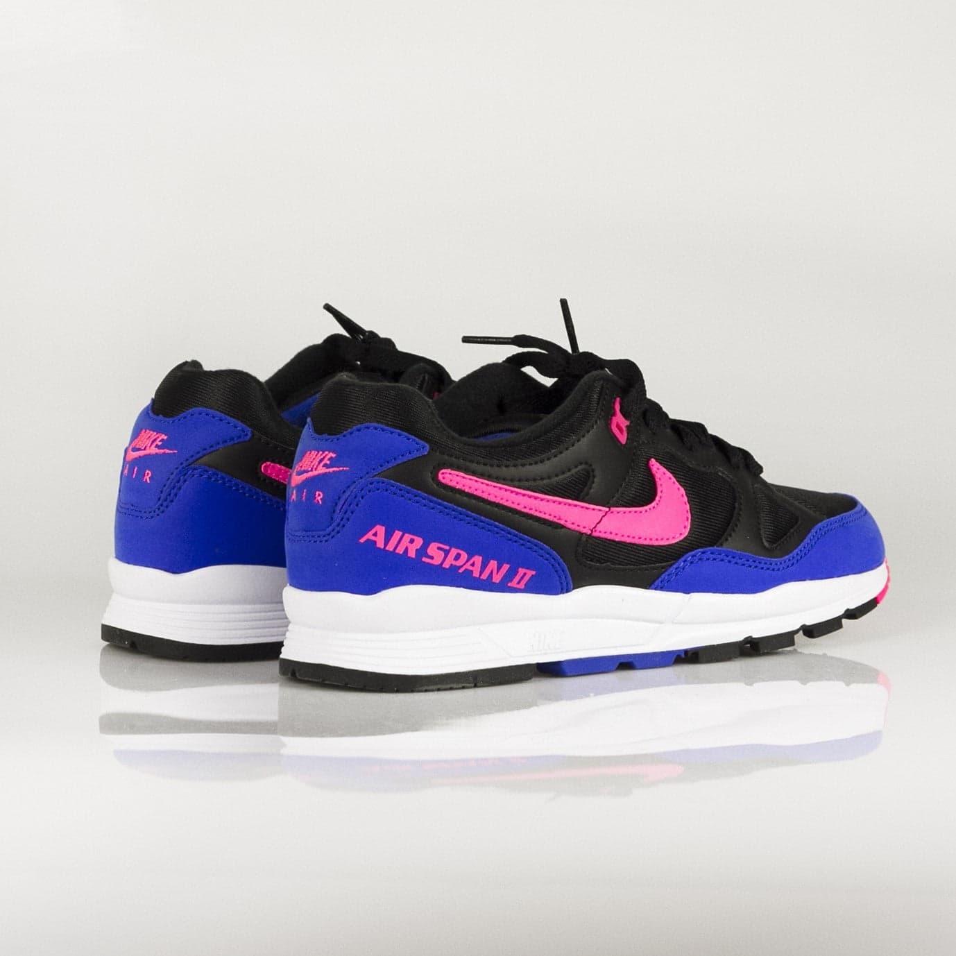 Nike Scarpa Bassa Uomo Air Span Ii Black/hyper Pink/hyper Royal - 6