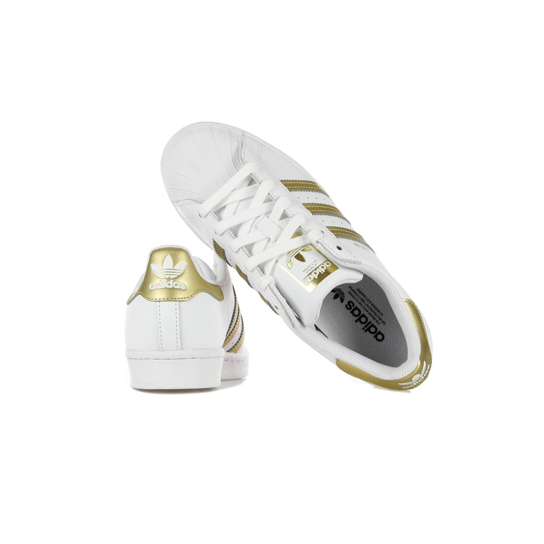 Adidas Scarpa Bassa Donna W Superstar Cloud White/gold Metallic/cloud White - 2