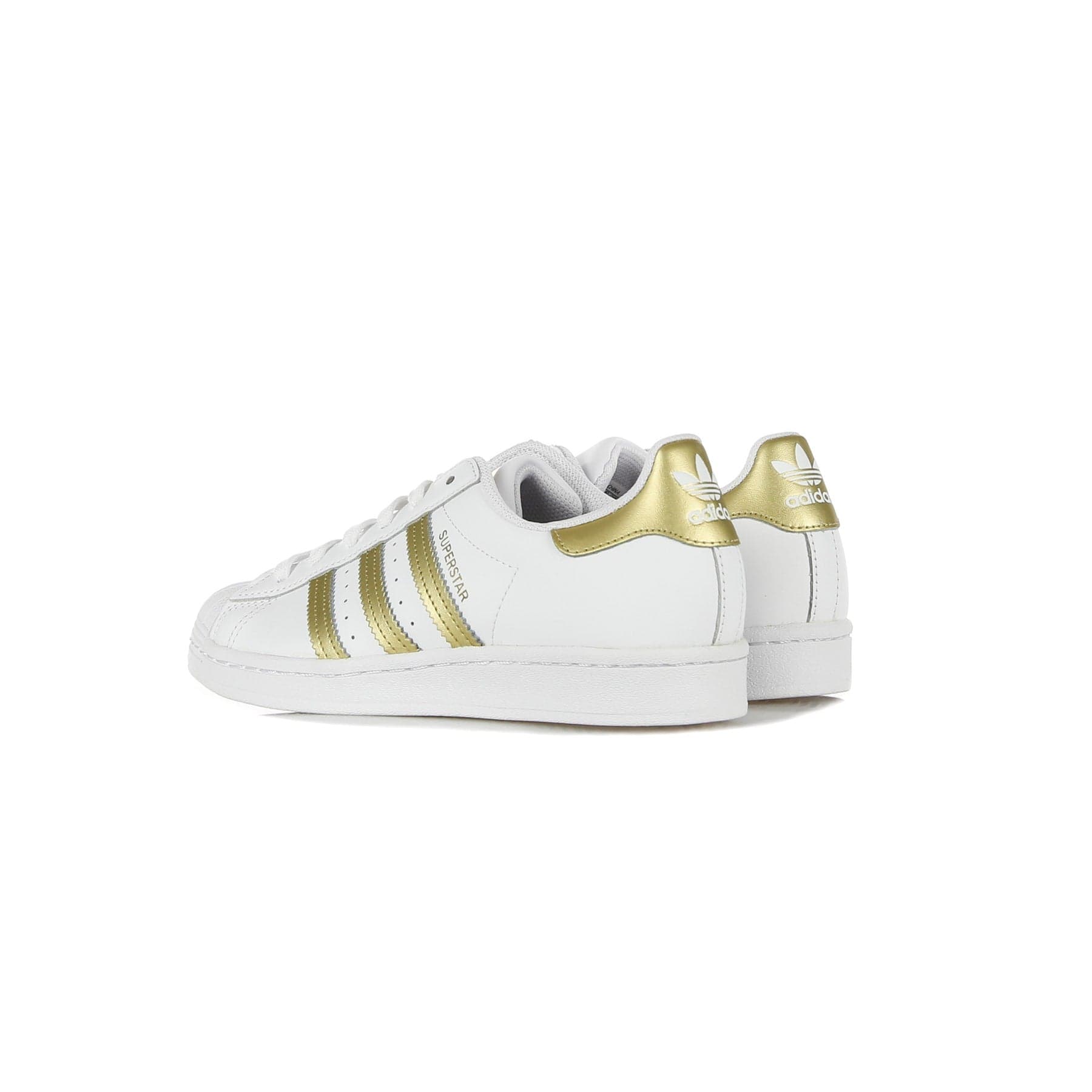 Adidas Scarpa Bassa Donna W Superstar Cloud White/gold Metallic/cloud White - 11