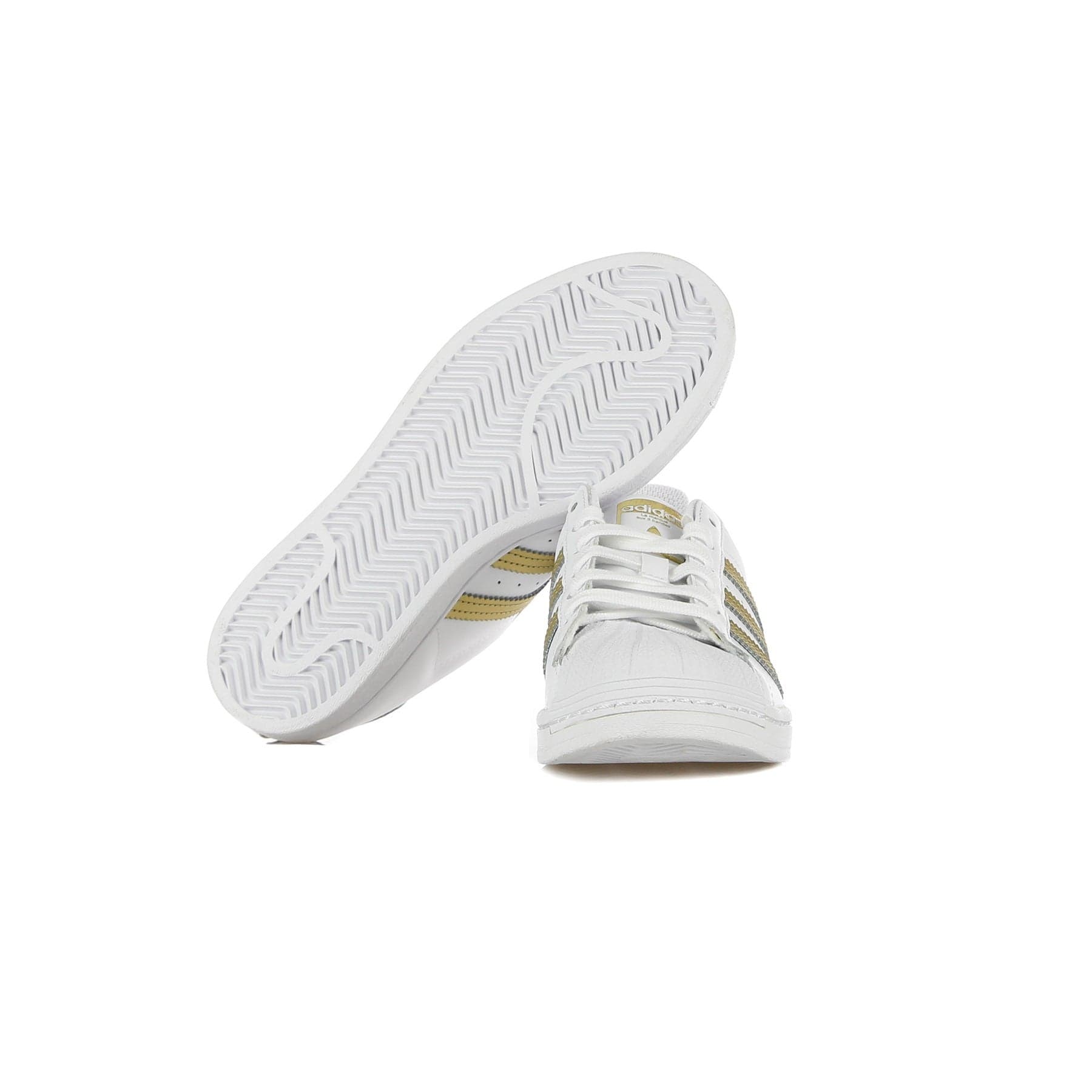 Adidas Scarpa Bassa Donna W Superstar Cloud White/gold Metallic/cloud White - 12