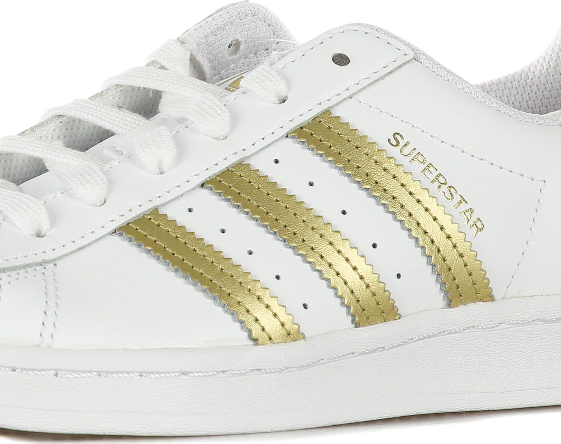 Adidas Scarpa Bassa Donna W Superstar Cloud White/gold Metallic/cloud White - 4
