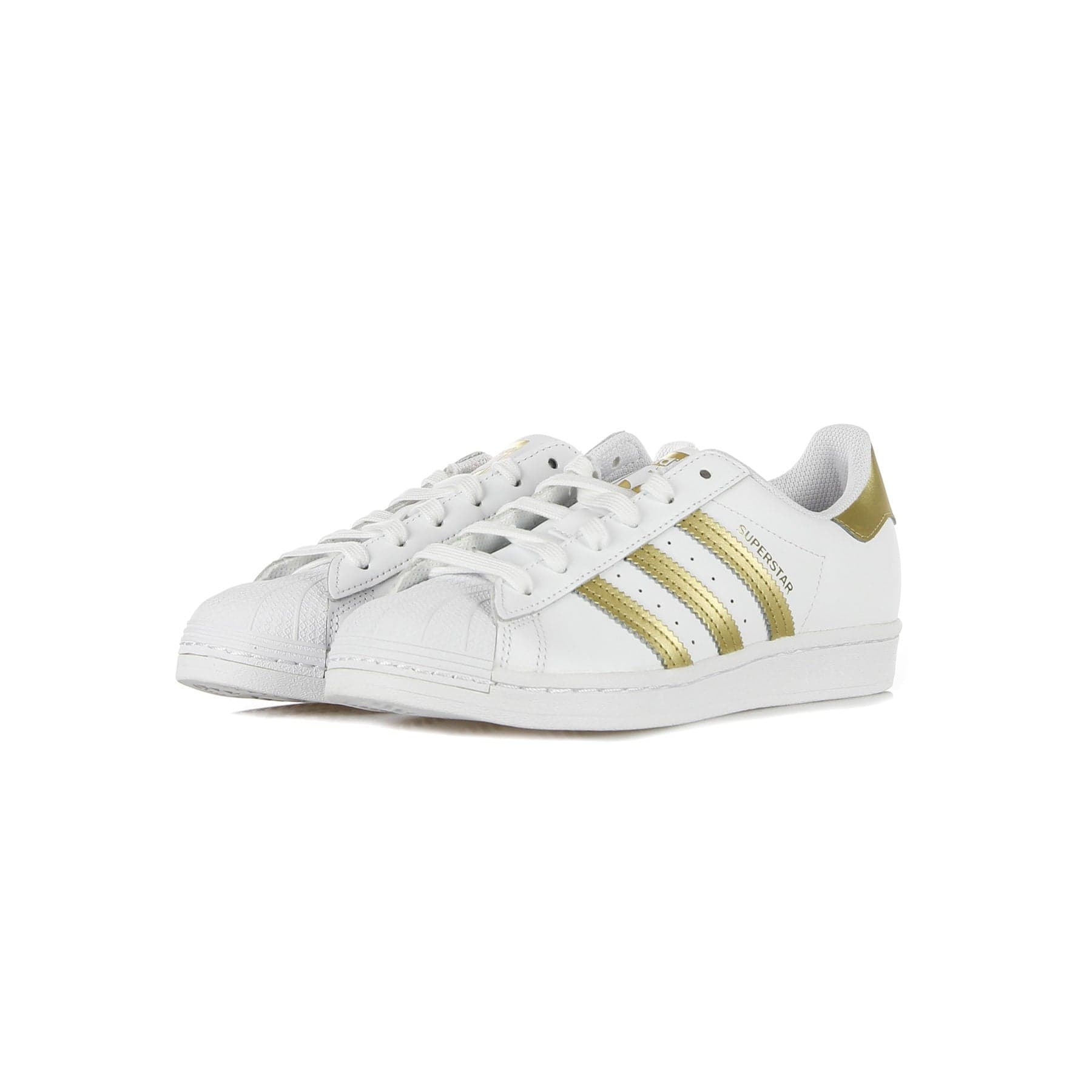 Adidas Scarpa Bassa Donna W Superstar Cloud White/gold Metallic/cloud White - 6