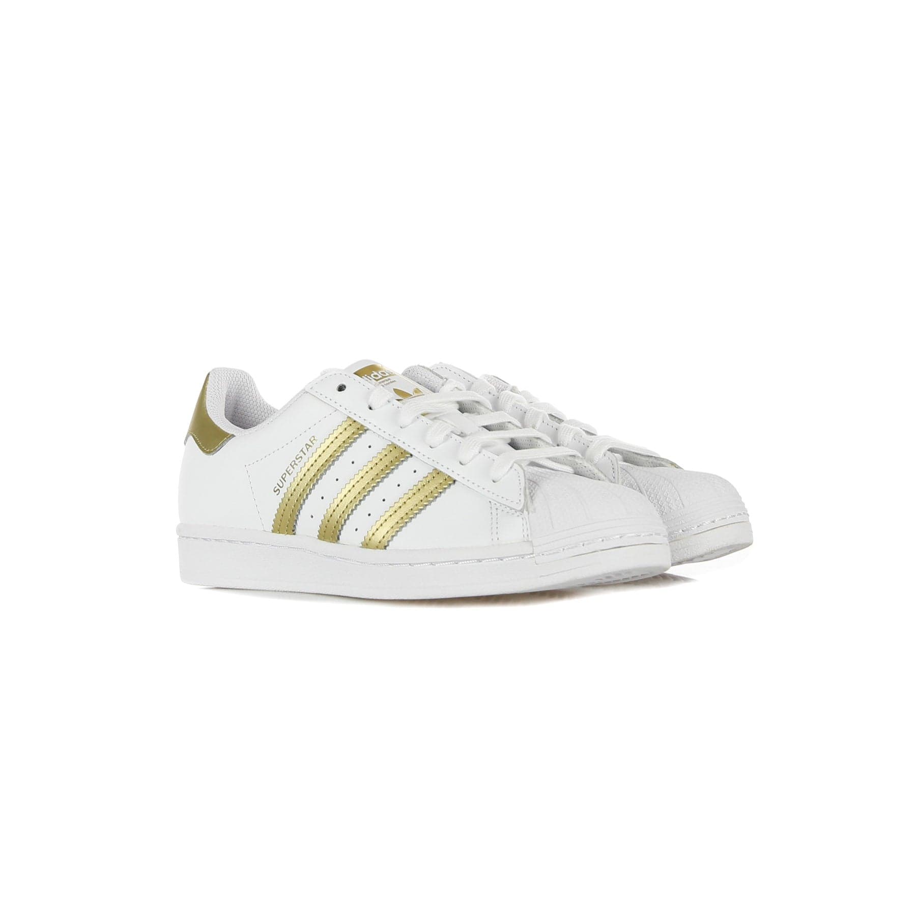 Adidas Scarpa Bassa Donna W Superstar Cloud White/gold Metallic/cloud White - 8