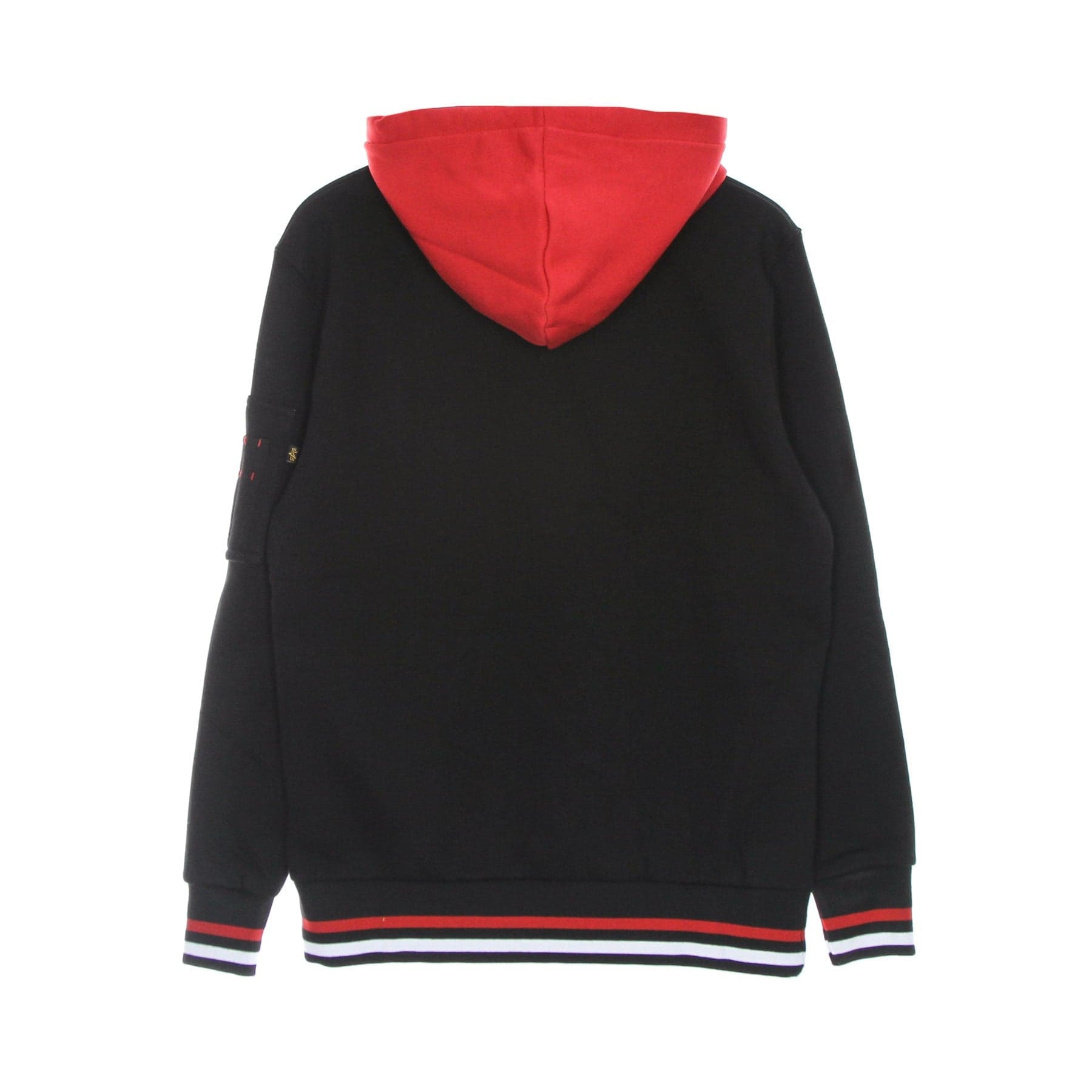 ALPHA INDUSTRIES Felpa Cappuccio Uomo Nasa Retro Hoodie Black - 2