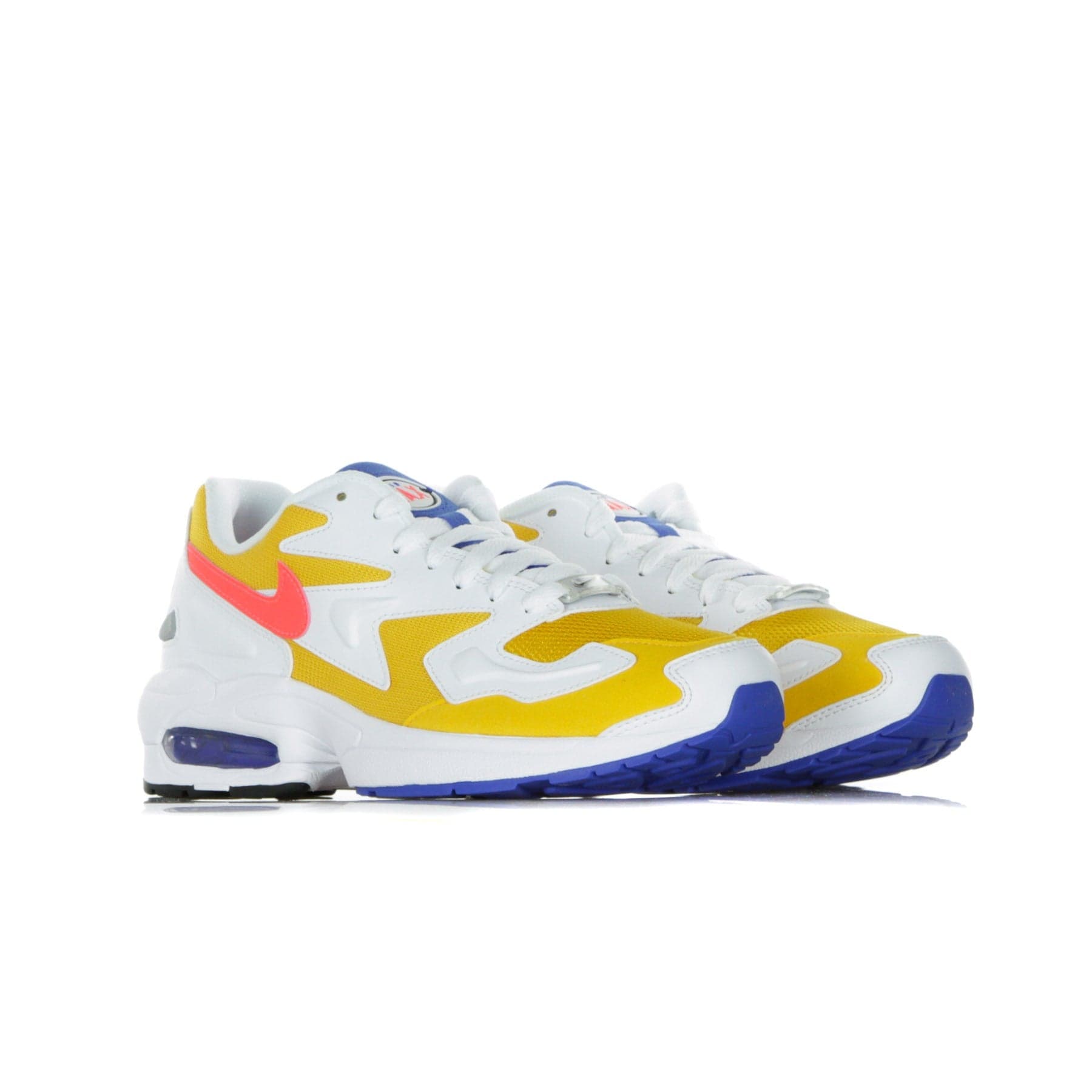 Nike Scarpa Bassa Uomo Air Max2 Light University Gold/flash Crimson/racer Blue - 5