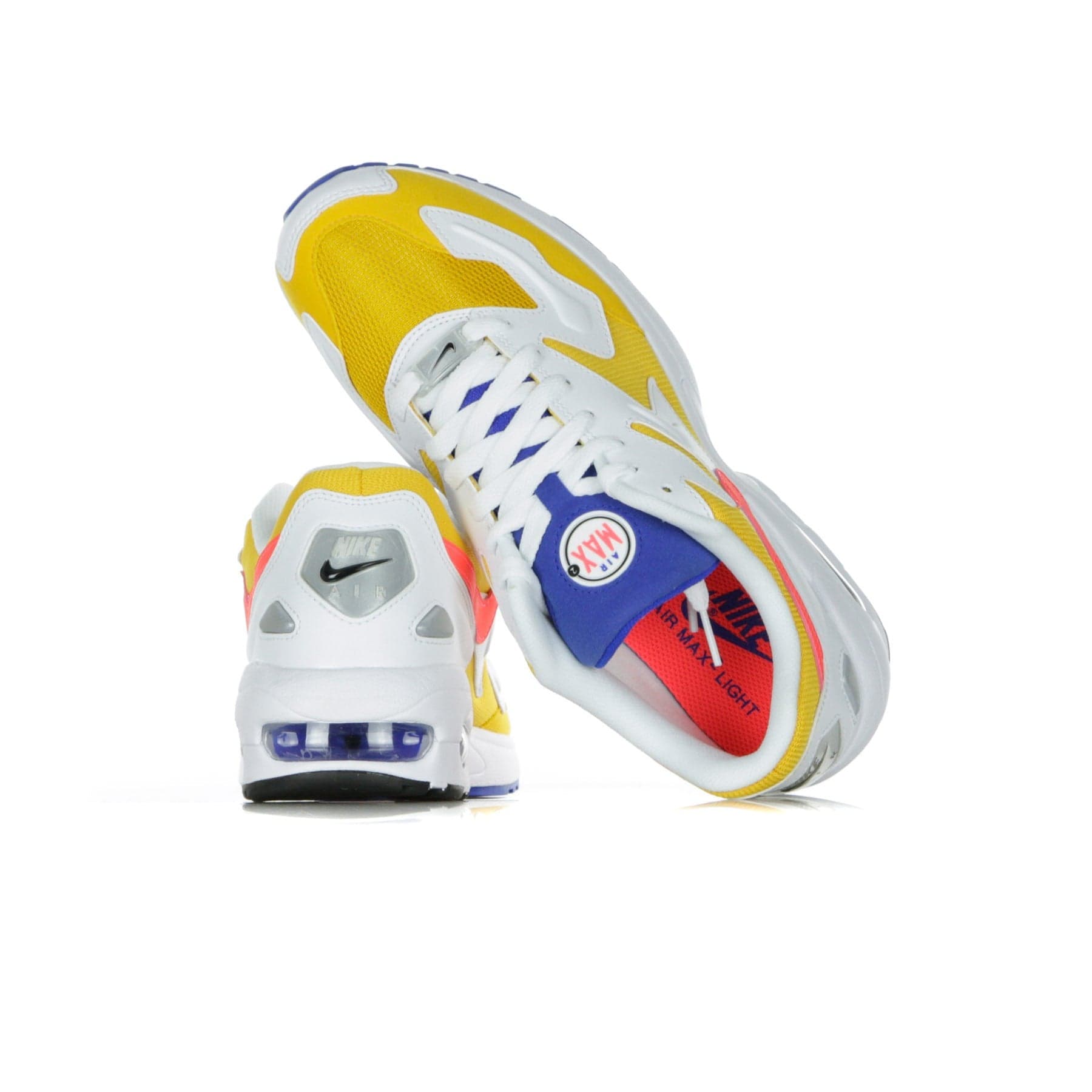 Nike Scarpa Bassa Uomo Air Max2 Light University Gold/flash Crimson/racer Blue - 10