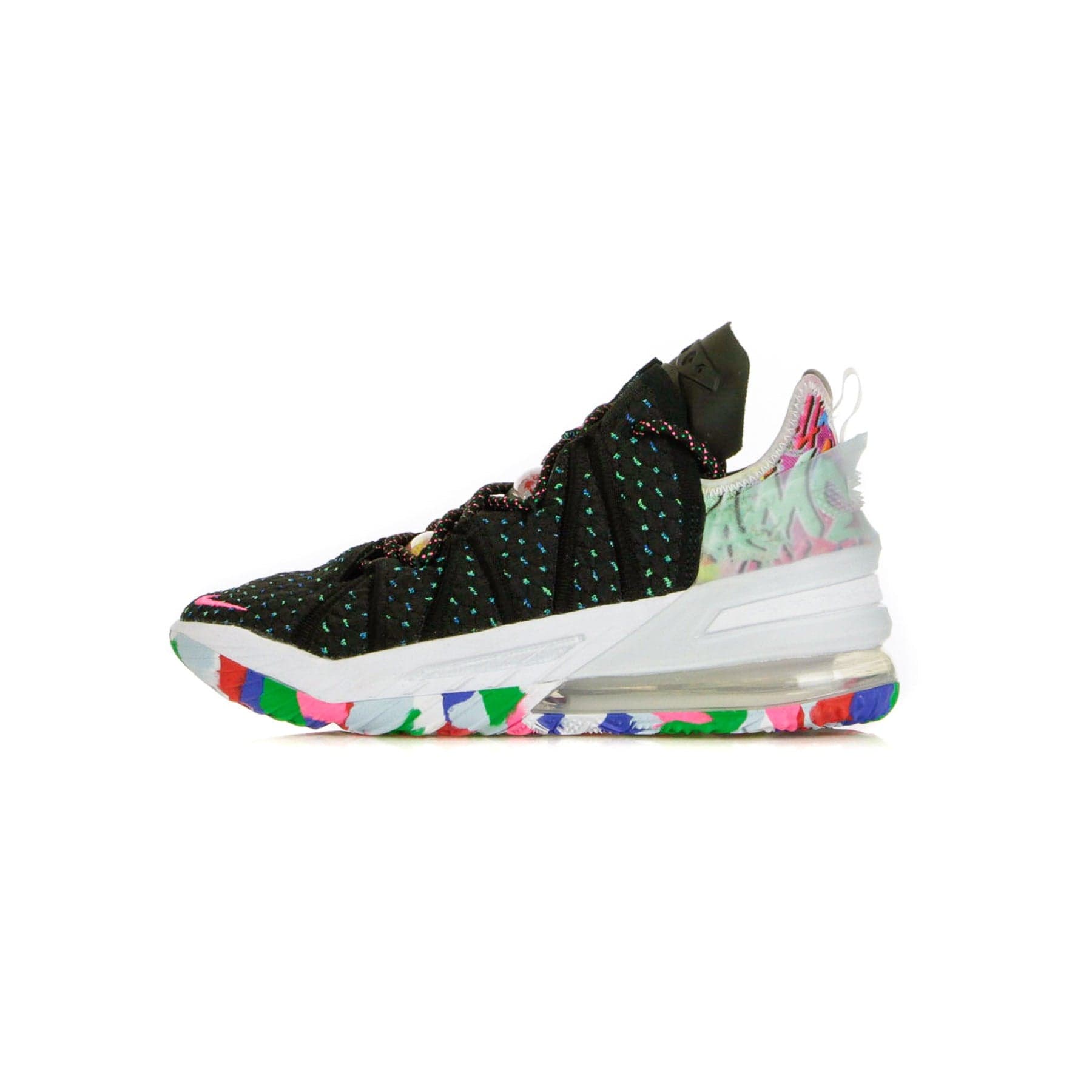 NIKE NBA Scarpa Alta Uomo Lebron Xviii Black/pink Blast/multi-color