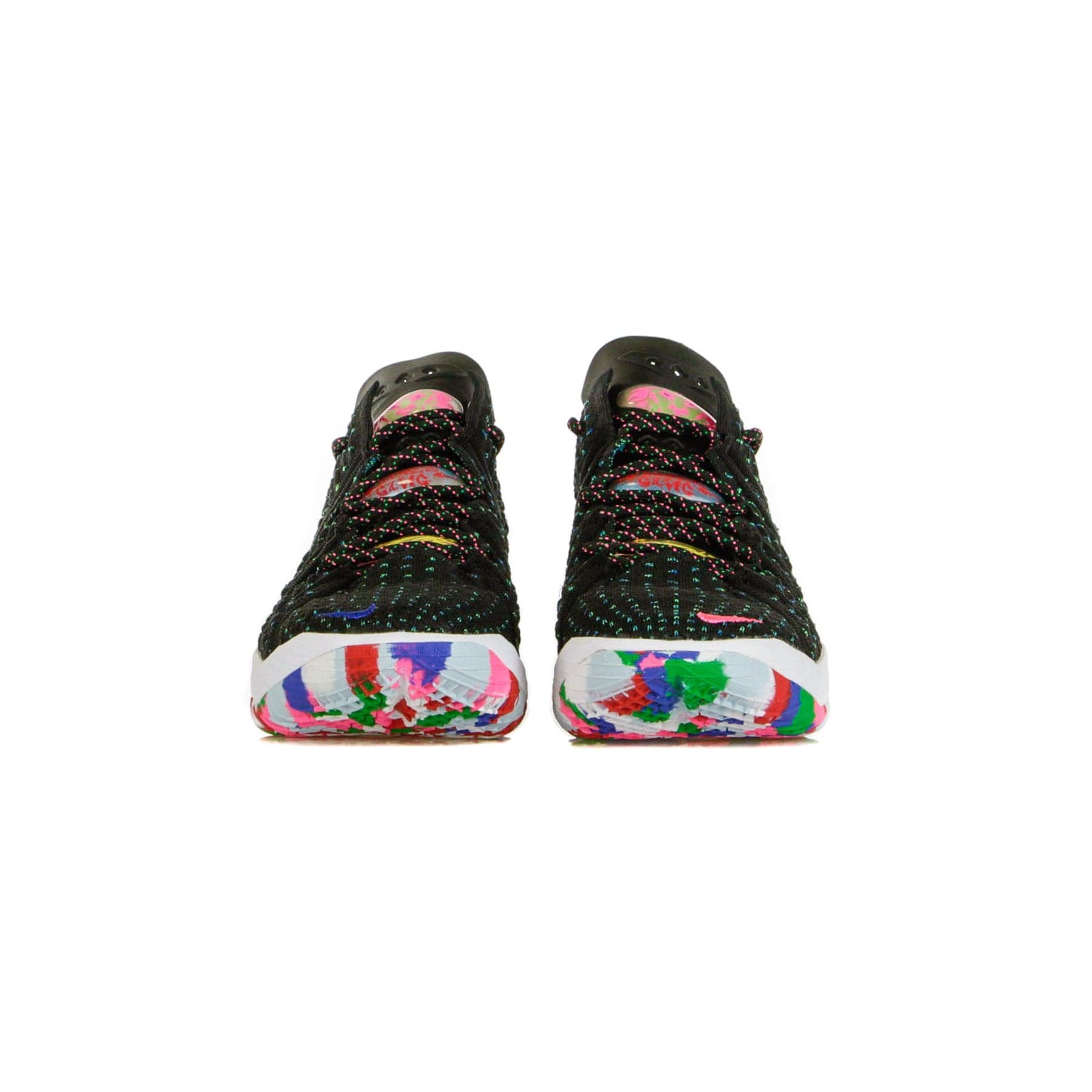NIKE NBA Scarpa Alta Uomo Lebron Xviii Black/pink Blast/multi-color - 11
