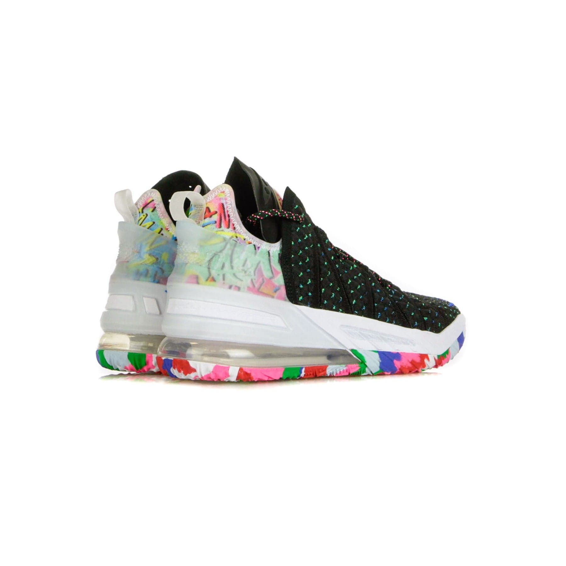 NIKE NBA Scarpa Alta Uomo Lebron Xviii Black/pink Blast/multi-color - 13