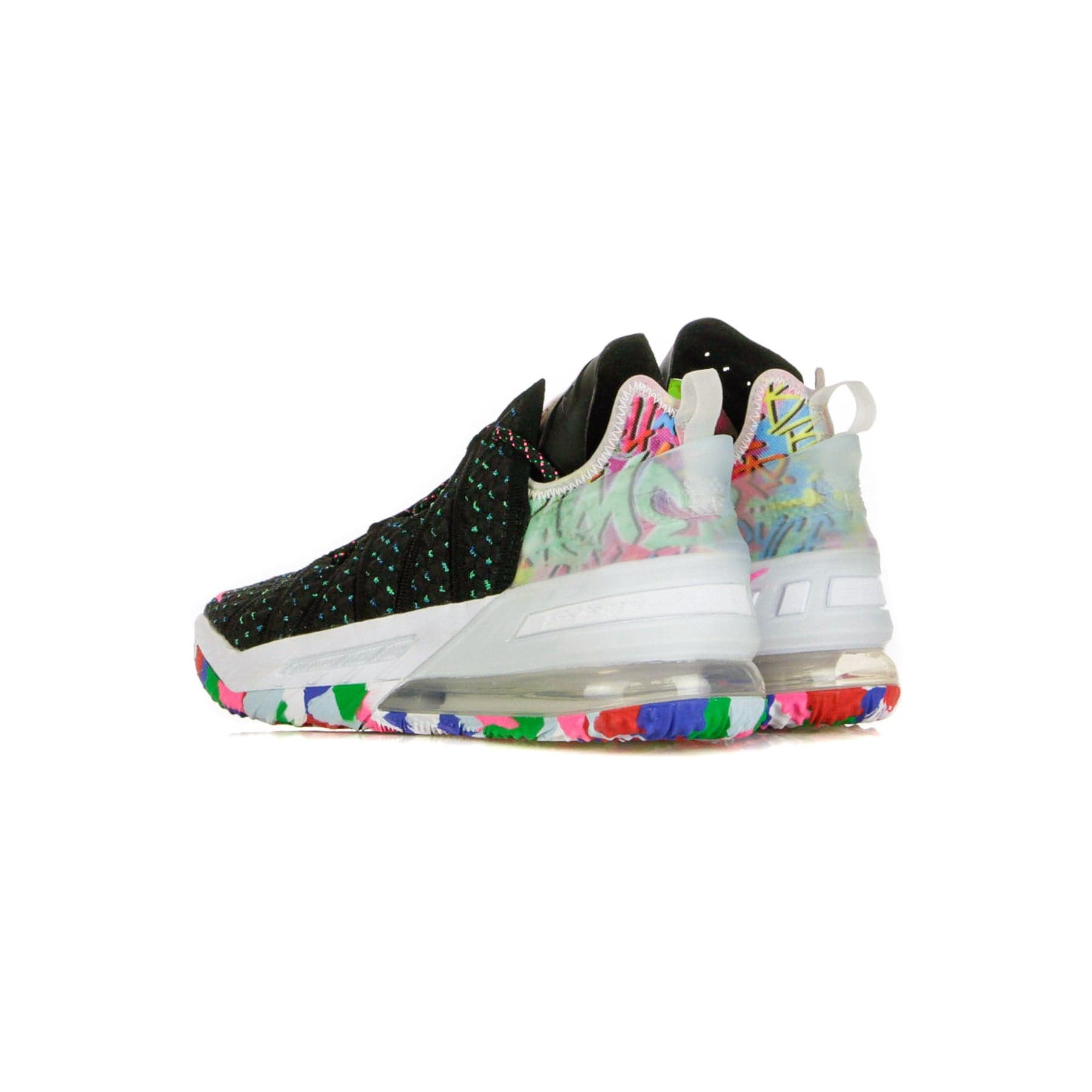 NIKE NBA Scarpa Alta Uomo Lebron Xviii Black/pink Blast/multi-color - 15