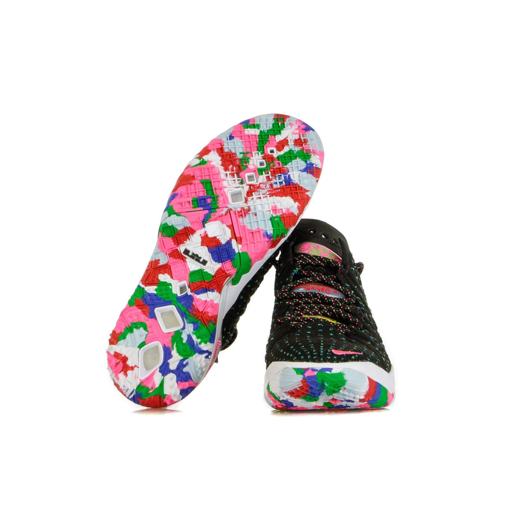 NIKE NBA Scarpa Alta Uomo Lebron Xviii Black/pink Blast/multi-color - 16