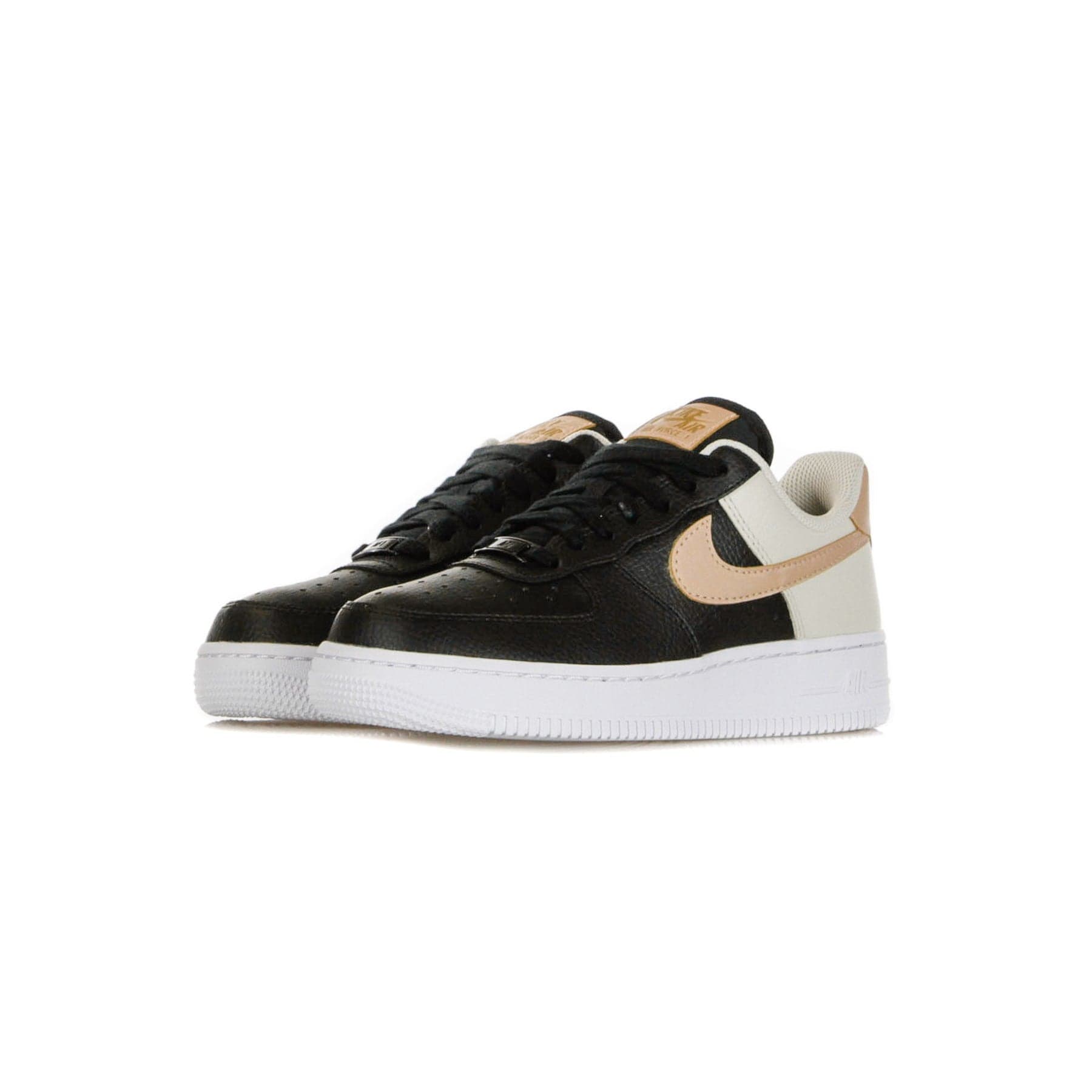 Nike Scarpa Bassa Donna W Air Force 1 '07 Black/mtlc Red Bronze/lt Orewood Brn - 3
