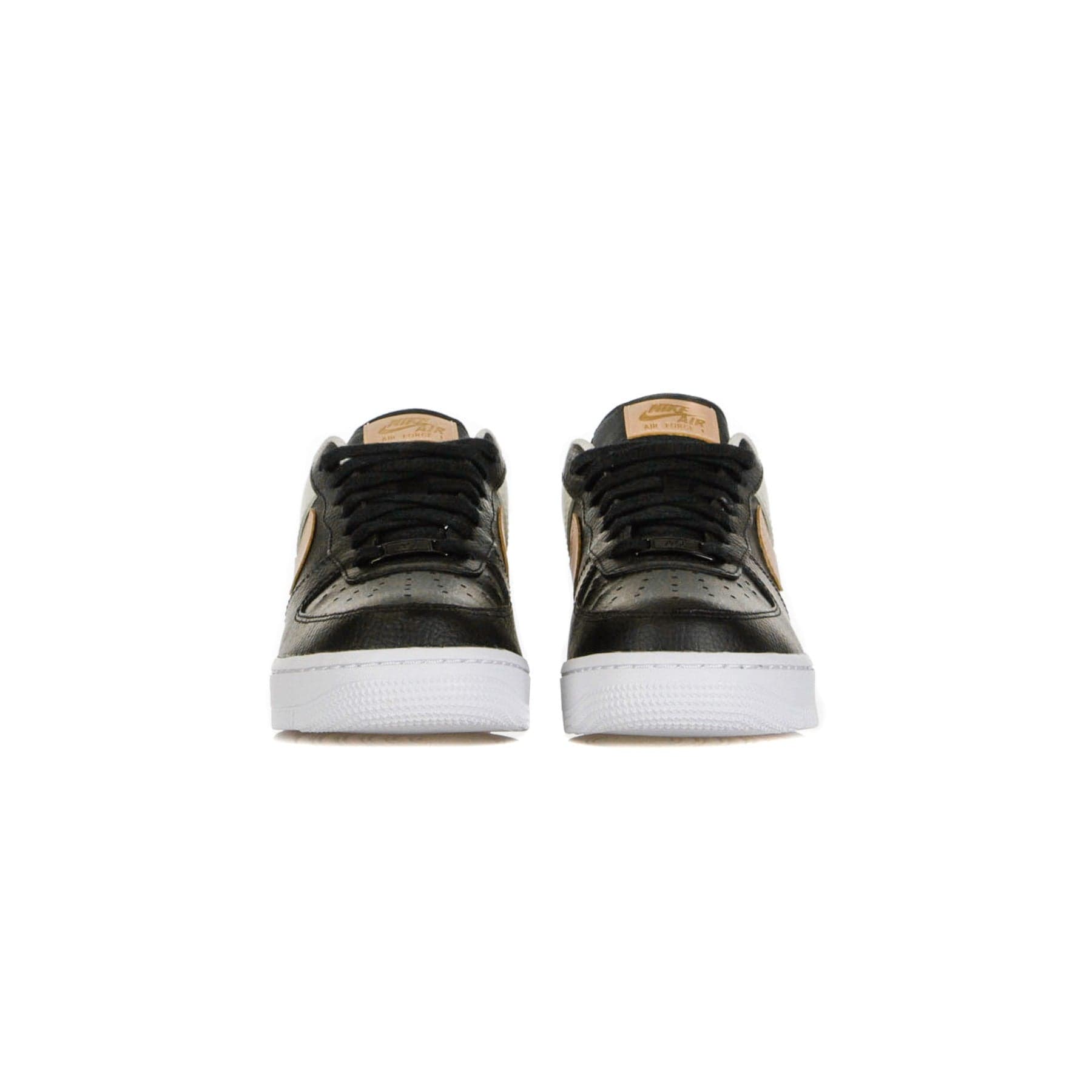 Nike Scarpa Bassa Donna W Air Force 1 '07 Black/mtlc Red Bronze/lt Orewood Brn - 4