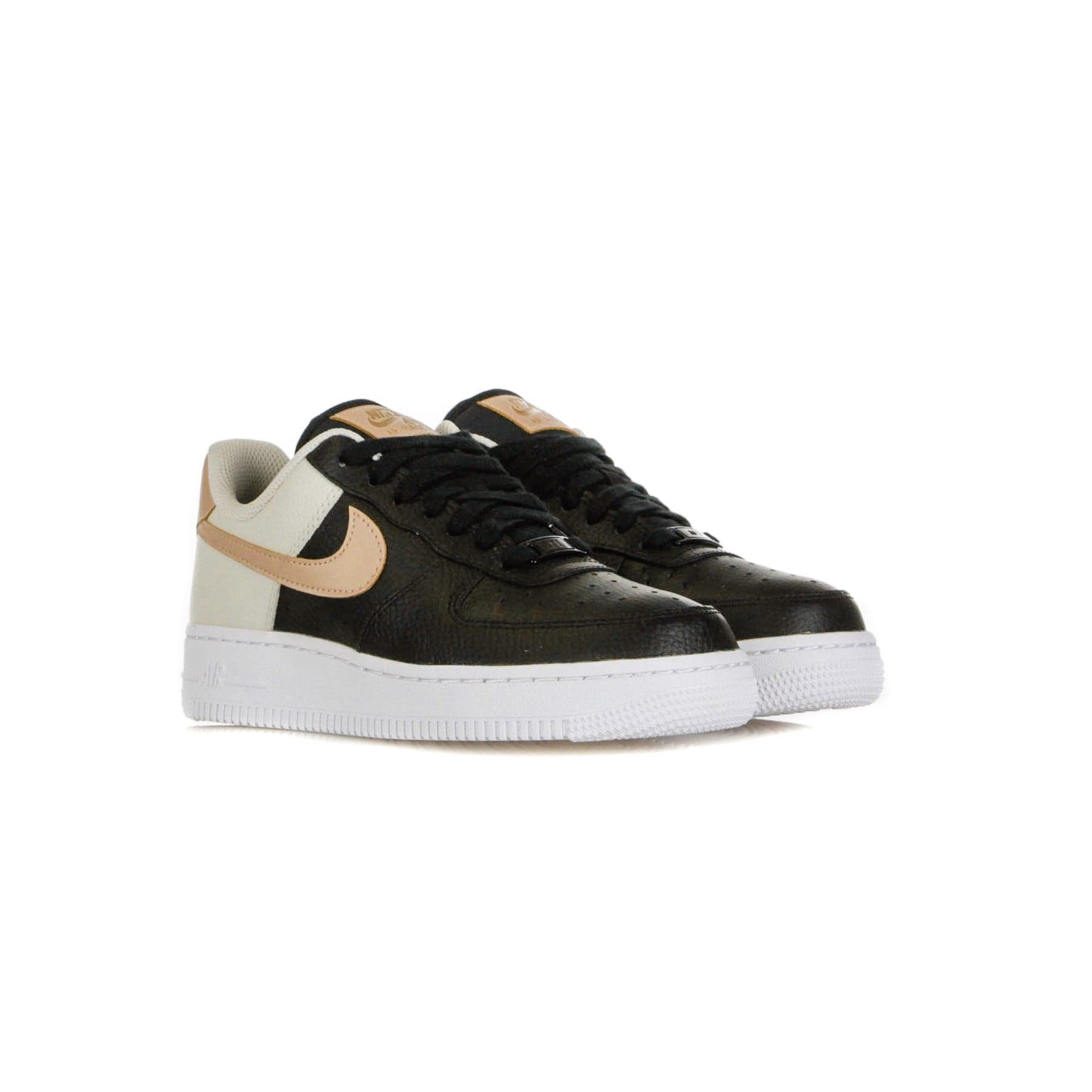 Nike Scarpa Bassa Donna W Air Force 1 '07 Black/mtlc Red Bronze/lt Orewood Brn - 5