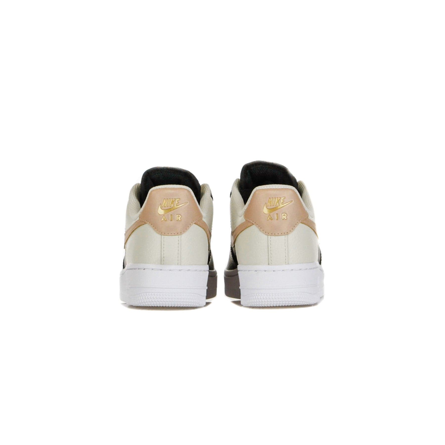Nike Scarpa Bassa Donna W Air Force 1 '07 Black/mtlc Red Bronze/lt Orewood Brn - 7