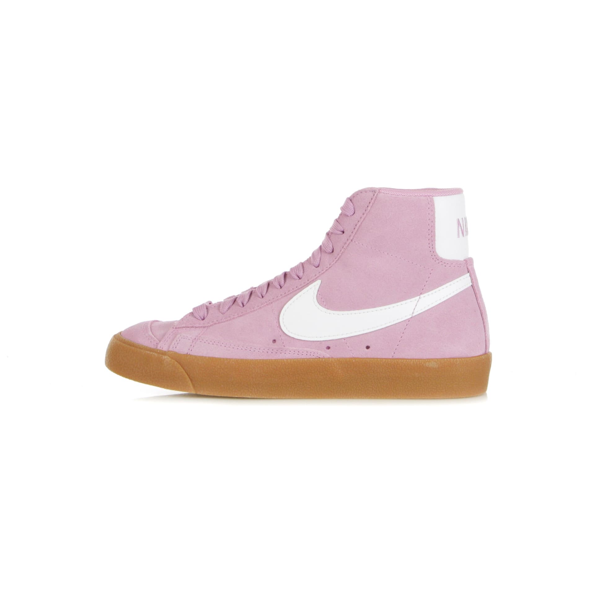 Nike Scarpa Alta Donna W Blazer Mid 77 Suede Beyond Pink/white/gum Med Brown - 12