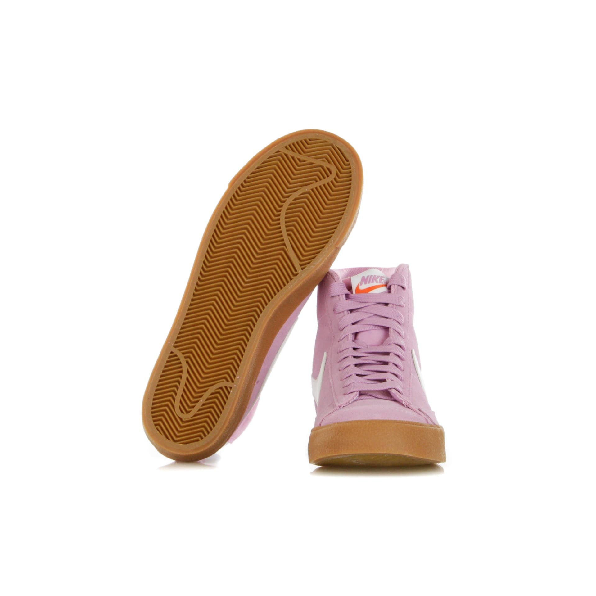 Nike Scarpa Alta Donna W Blazer Mid 77 Suede Beyond Pink/white/gum Med Brown - 11