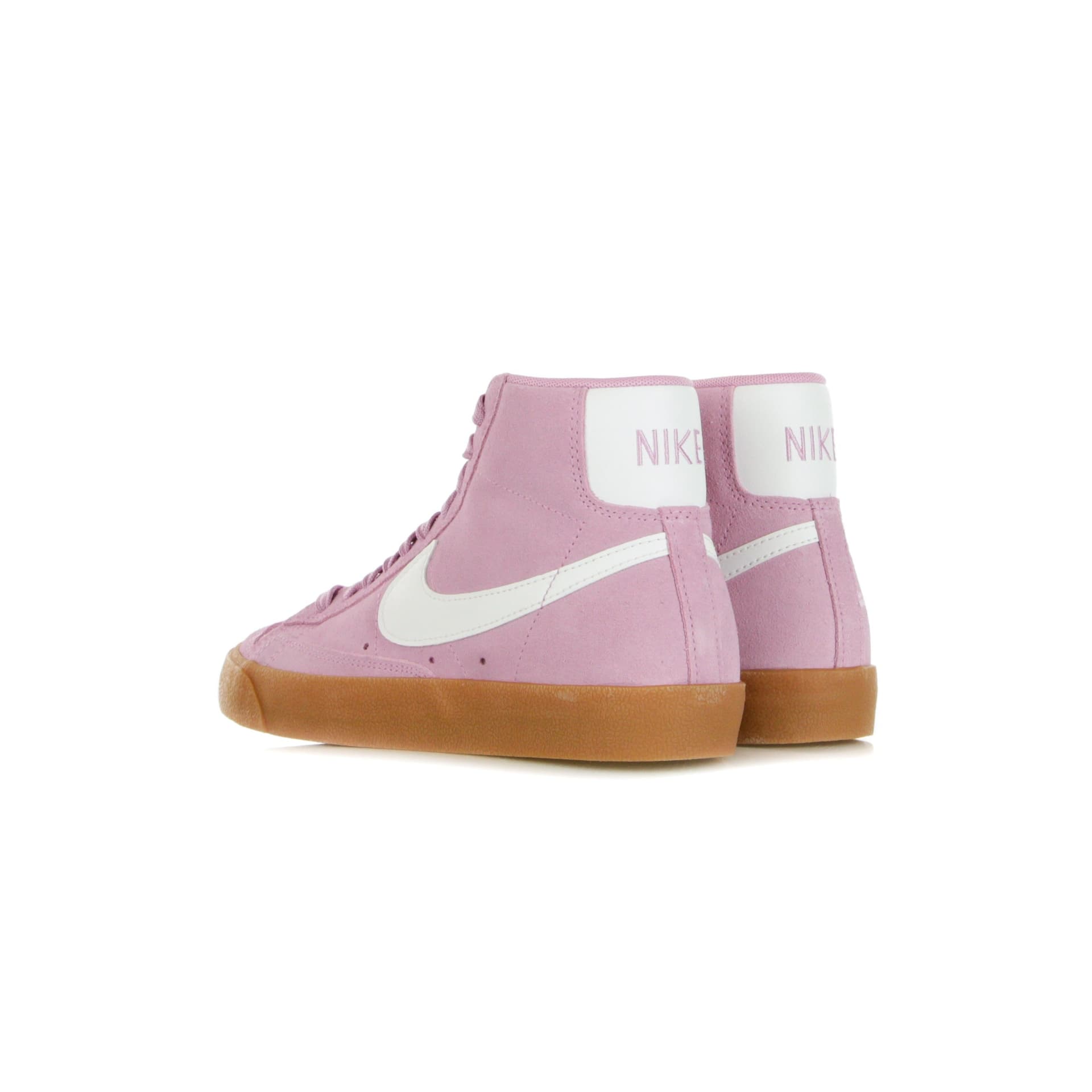 Nike Scarpa Alta Donna W Blazer Mid 77 Suede Beyond Pink/white/gum Med Brown - 10
