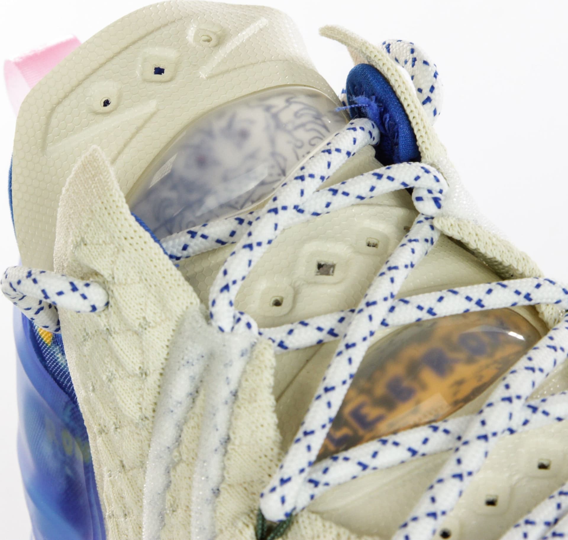 NIKE NBA Scarpa Alta Uomo Lebron Xviii "los Angeles By Day" Light Cream/pink Glow/game Royal - 11