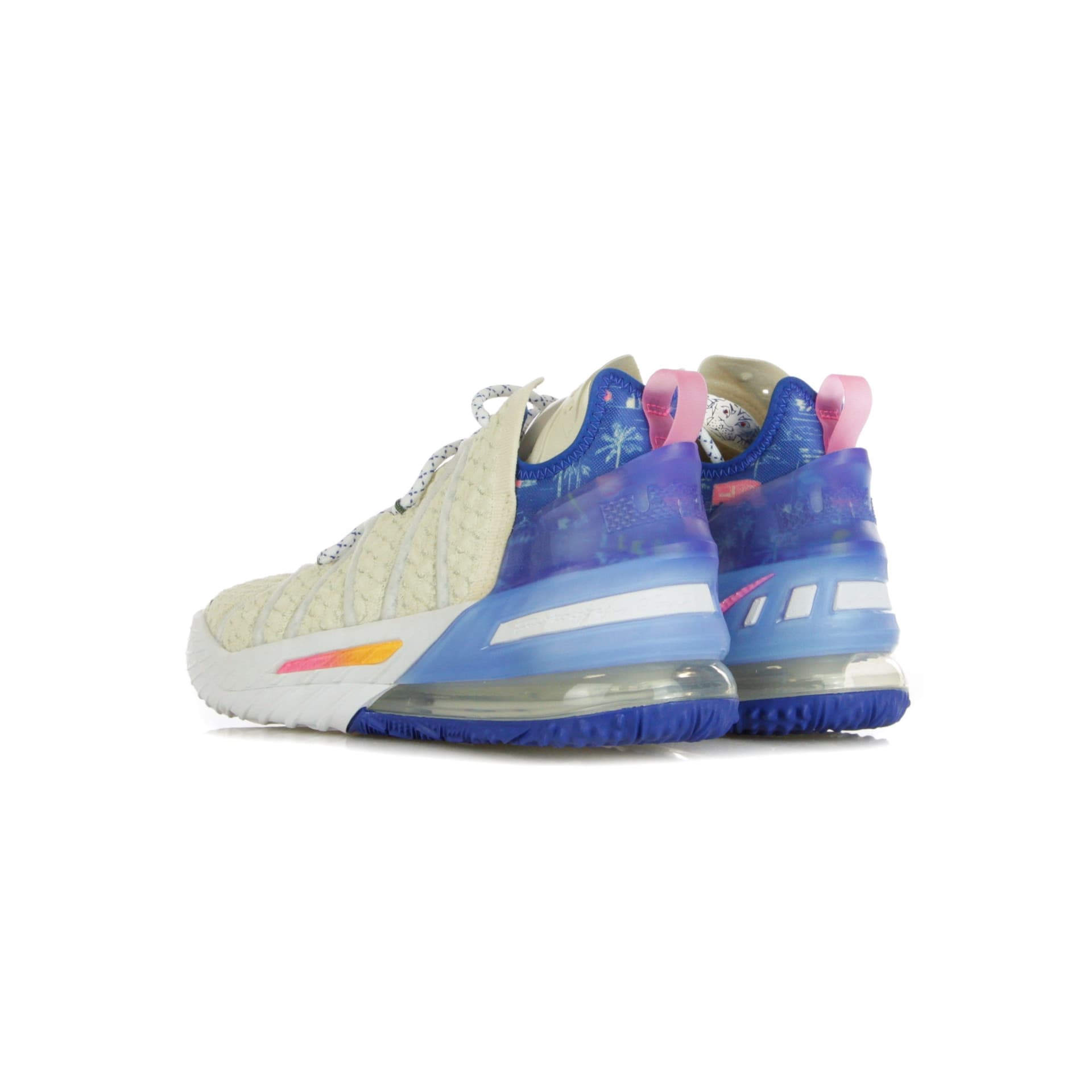 NIKE NBA Scarpa Alta Uomo Lebron Xviii "los Angeles By Day" Light Cream/pink Glow/game Royal - 8