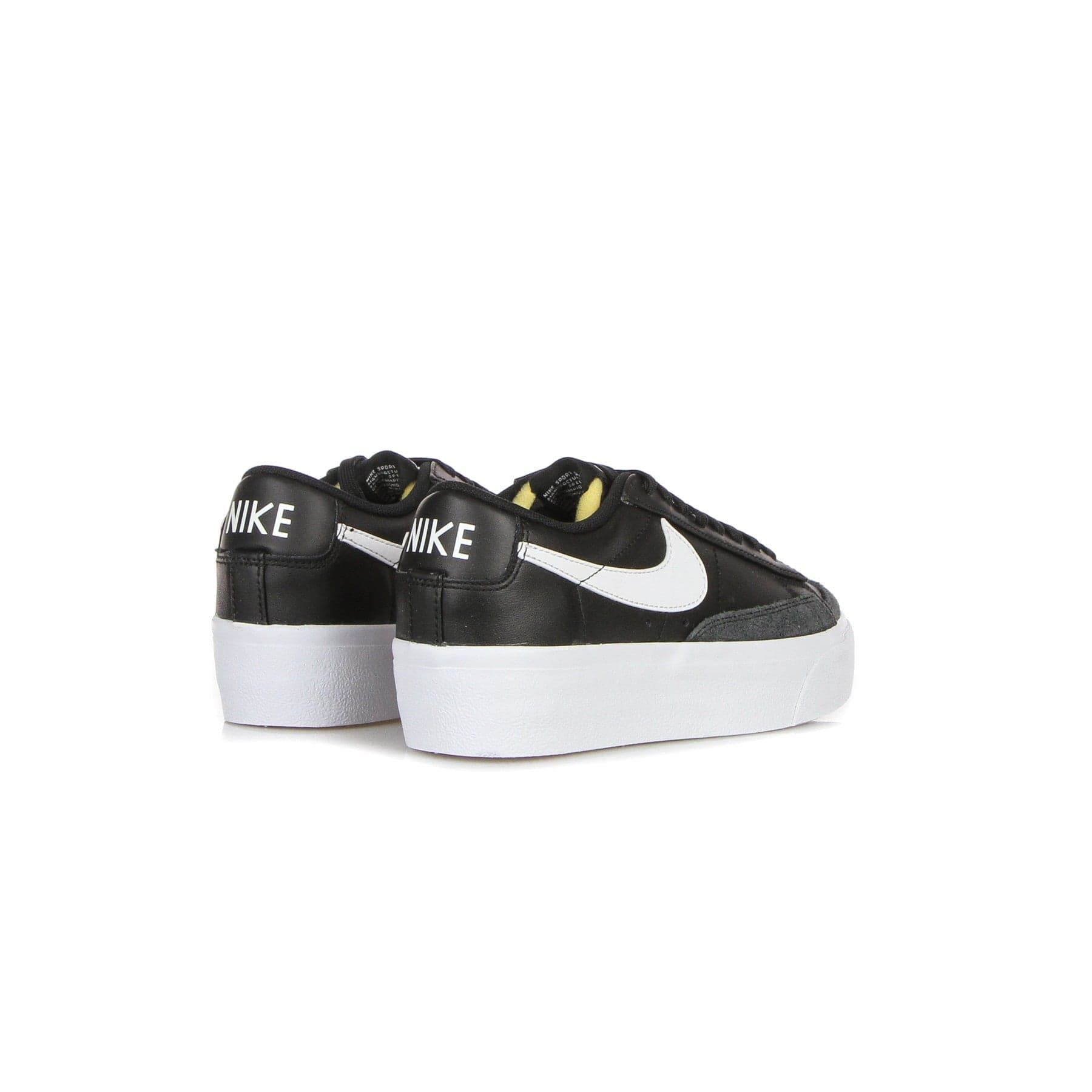 Nike Scarpa Bassa Donna W Blazer Low Platform Black/white/black/black - 6
