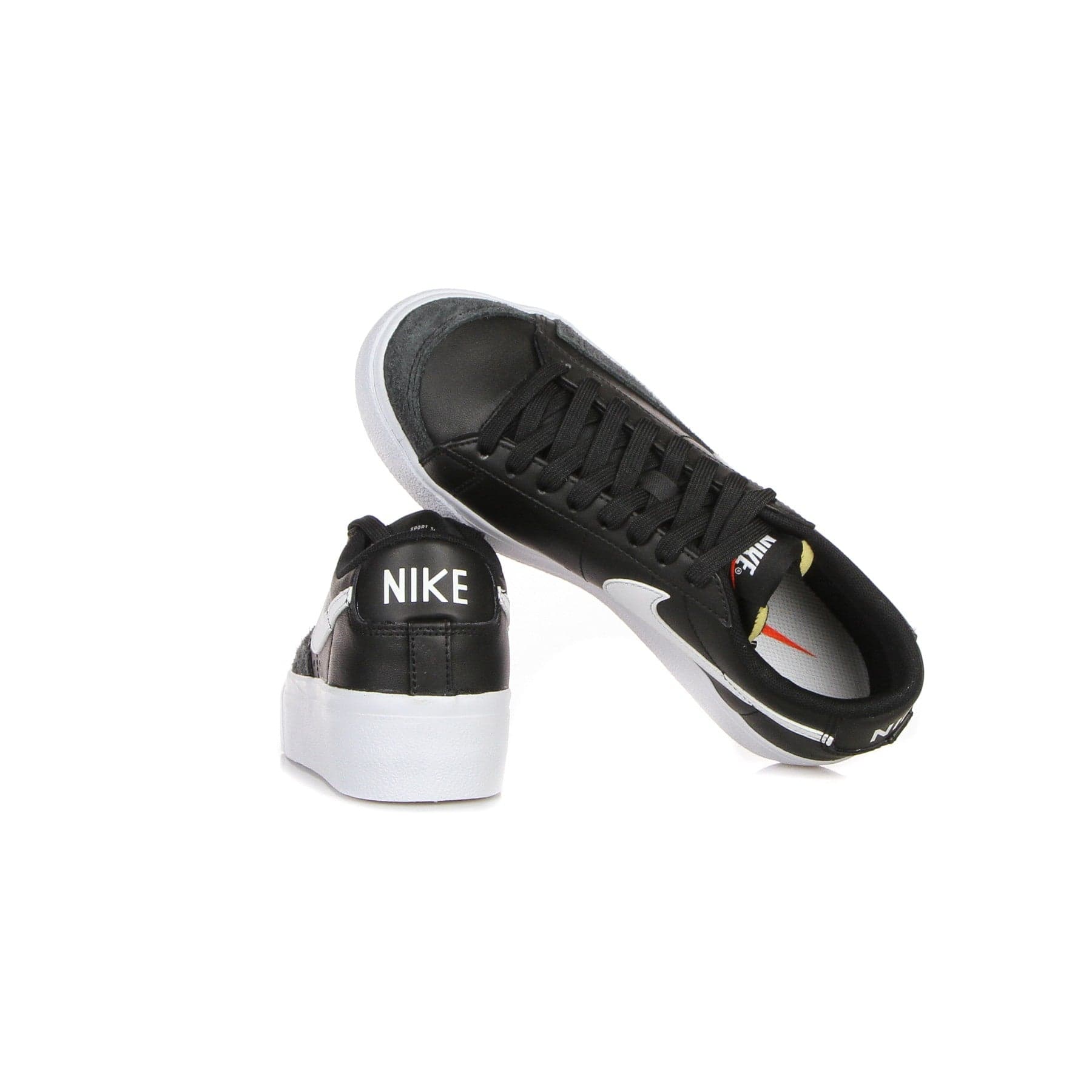 Nike Scarpa Bassa Donna W Blazer Low Platform Black/white/black/black - 10