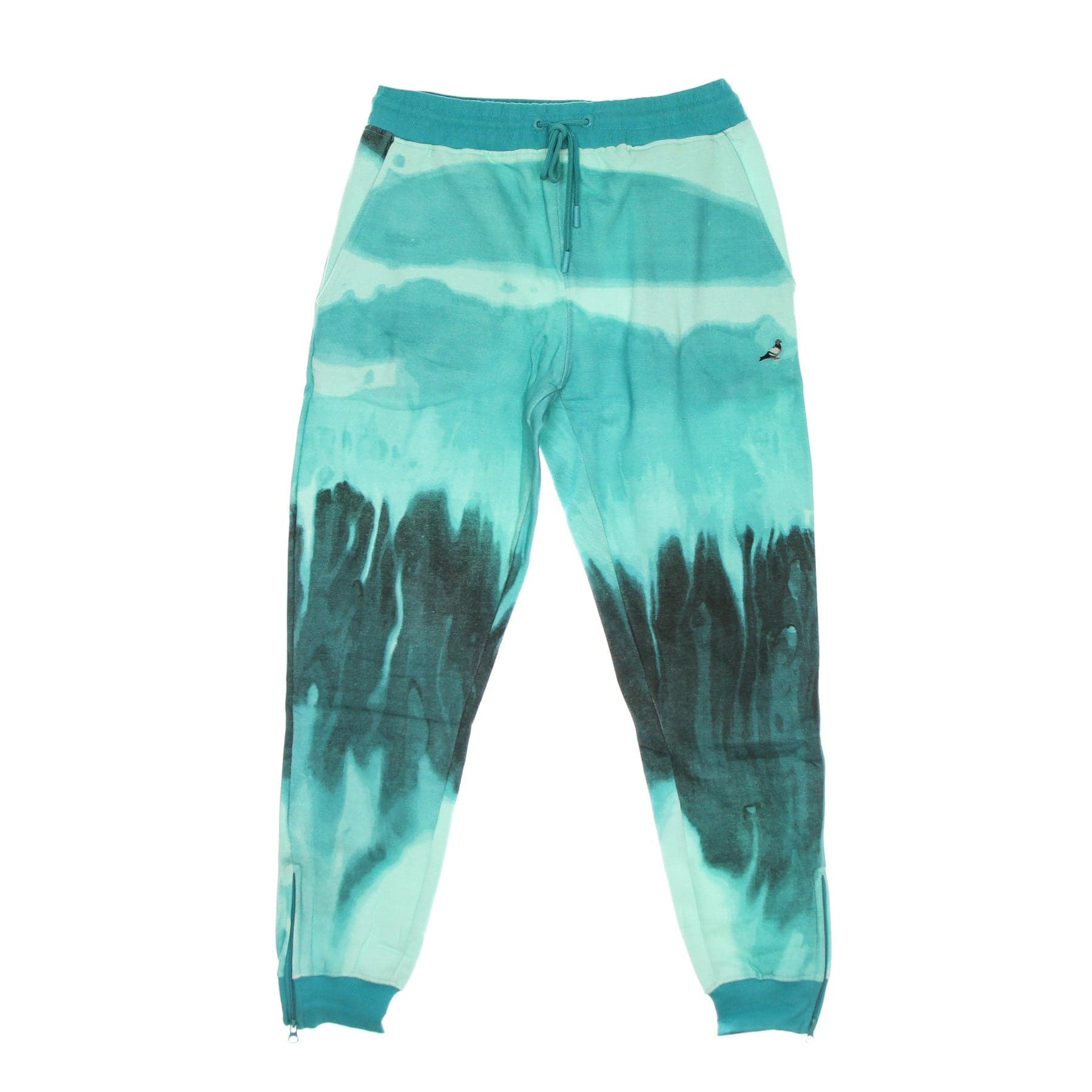 STAPLE Pantalone Tuta Felpato Uomo Pigeon Logo Sweatpant Teal - 2
